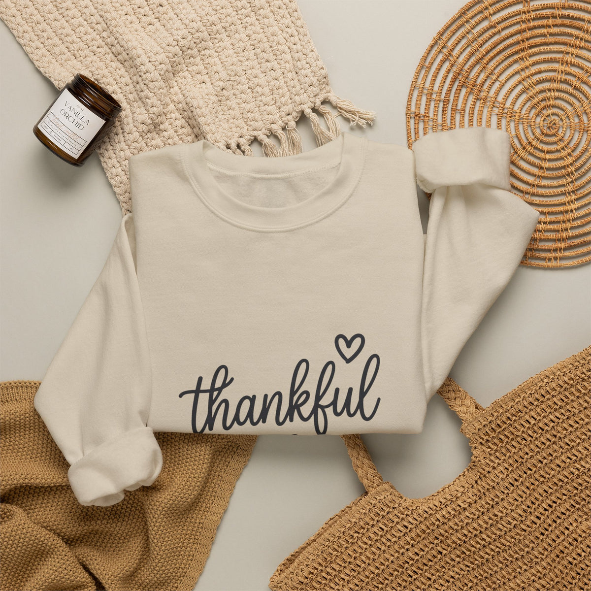 Thankful Season Crewneck Sweatshirt | Thanksgiving Thanksgiving Apparel