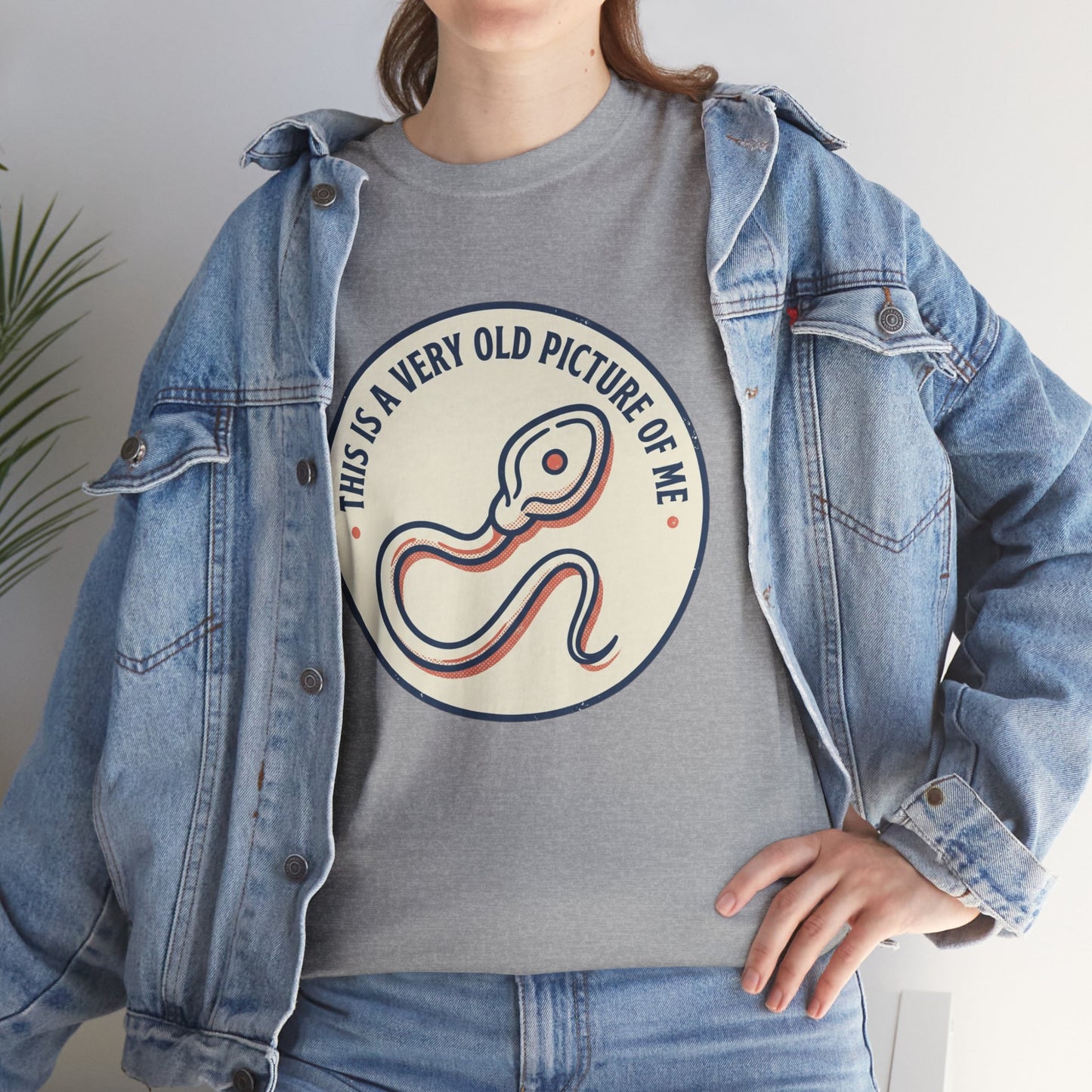"This Is A Very Old Picture Of Me" Retro Snake Graphic Tee