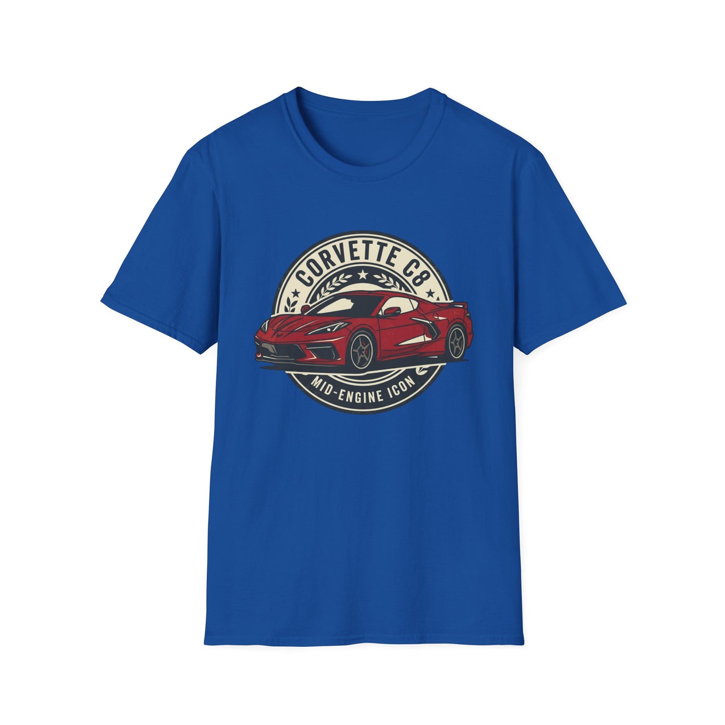 Corvette C8 Tee — Red Mid‑Engine Icon Car Shirt