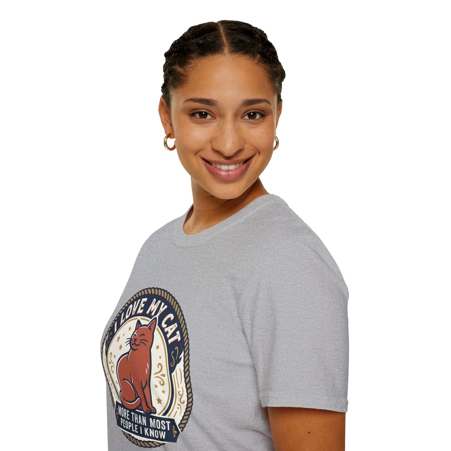 I Love My Cat T-Shirt — "I Love My Cat More Than Most People I Know" Cat Lover Tee