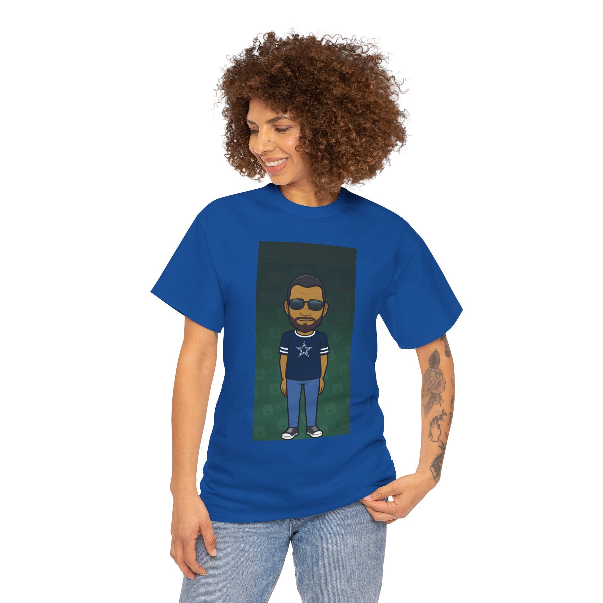 Cartoon Guy Graphic Tee — Personalized Avatar Shirt Printify