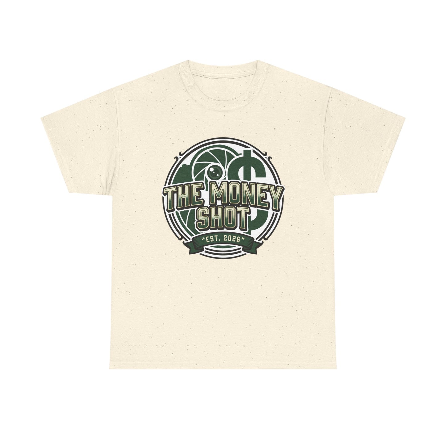 The Money Shot Graphic Tee — Retro Dollar Logo T-Shirt