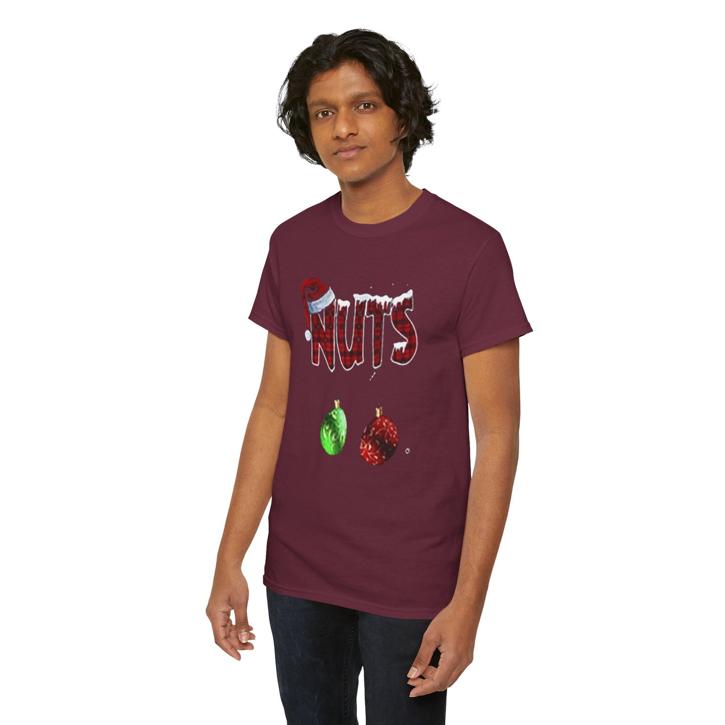 Holiday 'Nuts' Tee — Funny Christmas Ornament Graphic T-Shirt Printify
