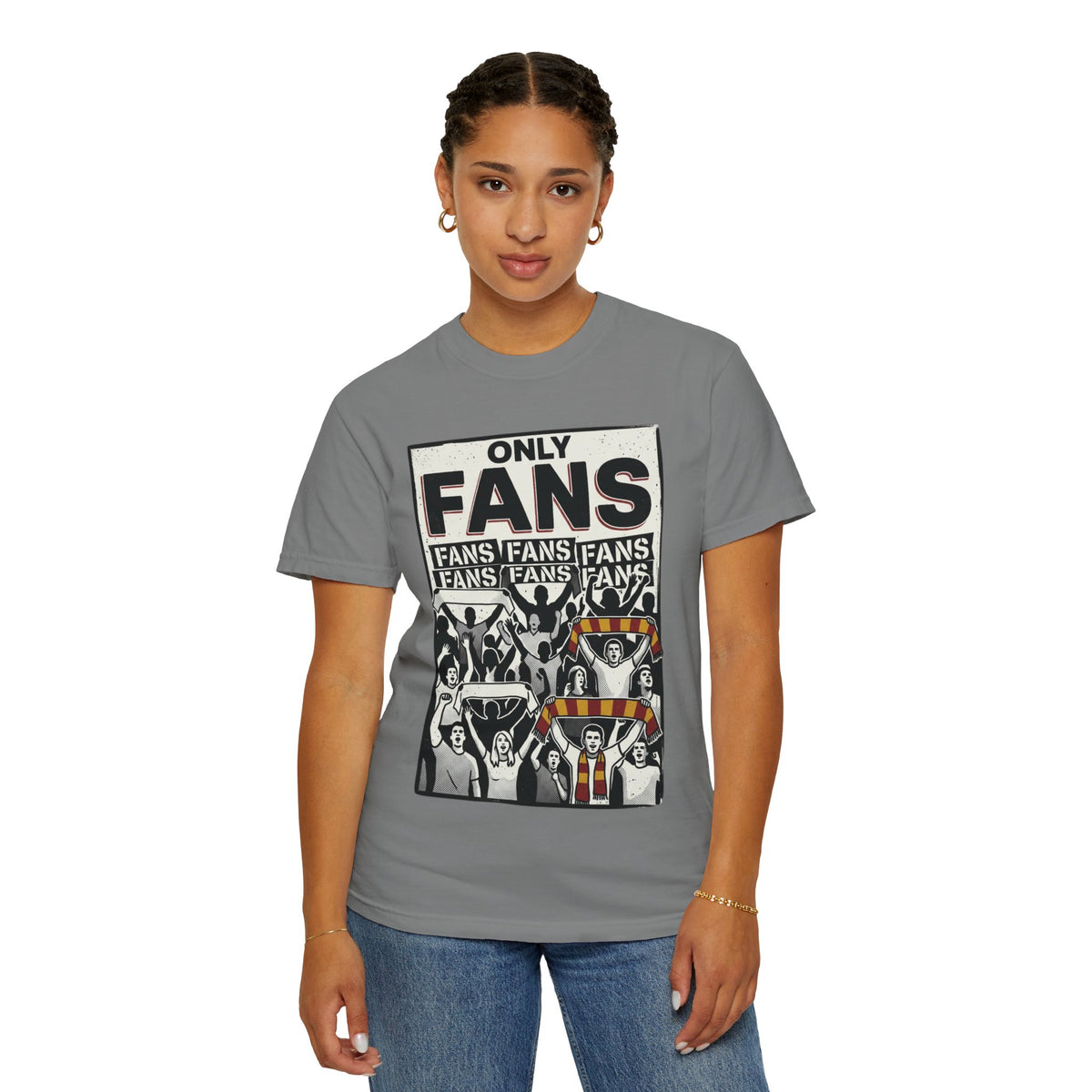 Only Fans Crowd Graphic T-Shirt — Vintage Sports Fan Tee