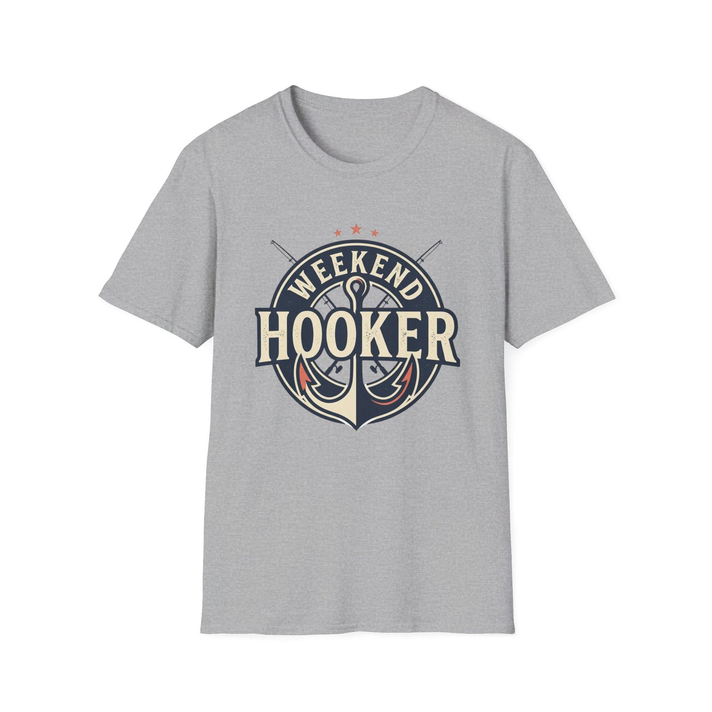 Weekend Hooker Fishing T-Shirt — Anchor & Rod Graphic Tee