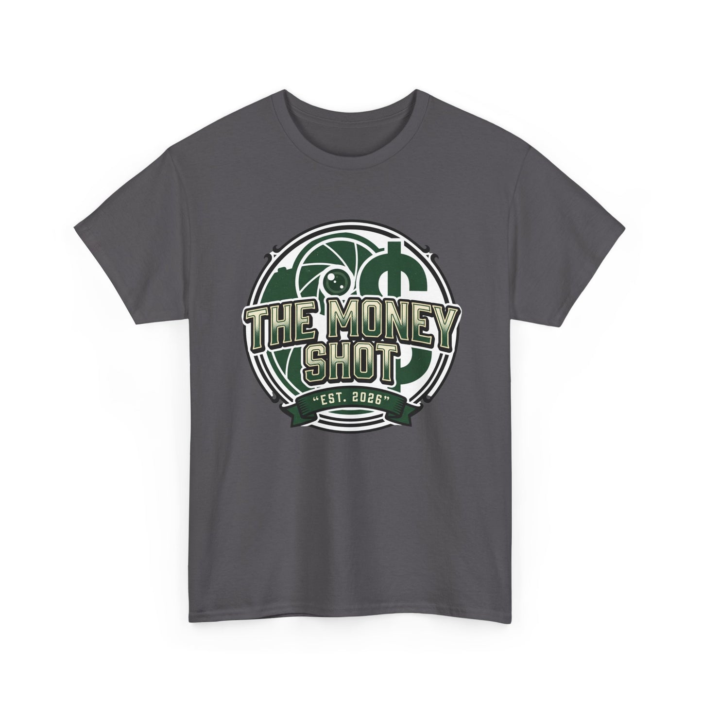 The Money Shot Graphic Tee — Retro Dollar Logo T-Shirt