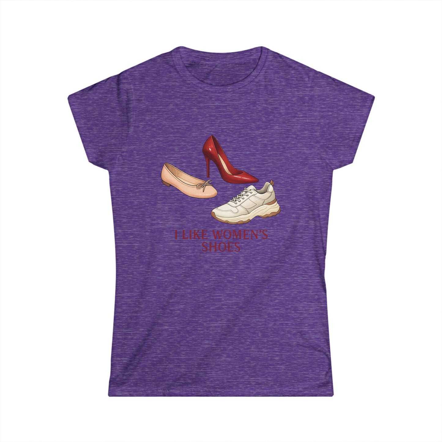 Women's Tee - I Like Women's Shoes Graphic (Heels, Flats & Sneakers)