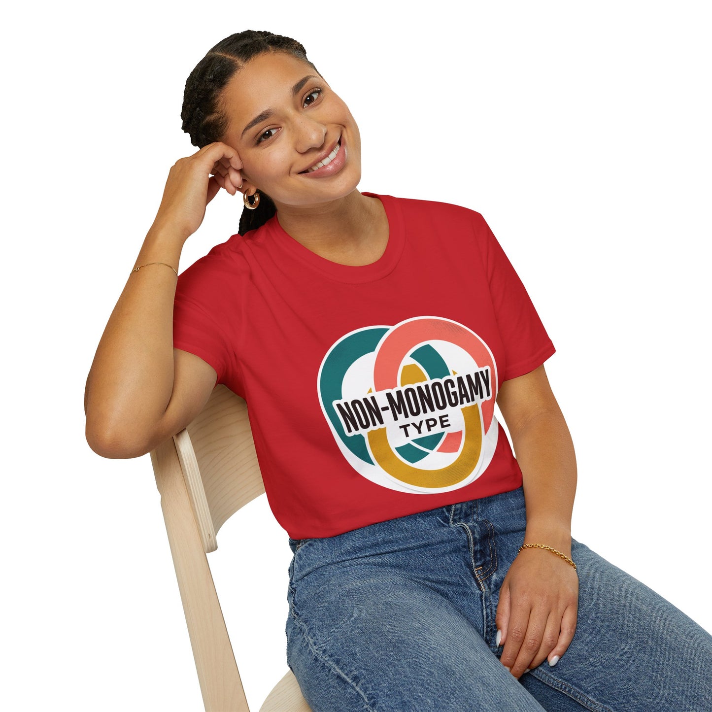Non-Monogamy Type T-Shirt — Retro Polyamory Pride Tee Printify