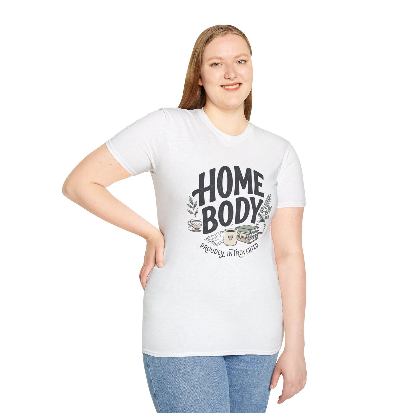 Homebody T-Shirt — 'Homebody Proudly Introverted' Cozy Graphic Tee