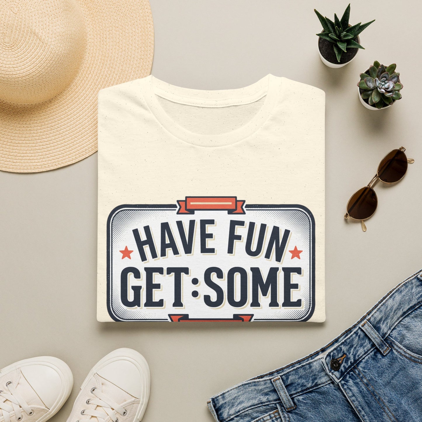 Have Fun Get Some T-Shirt — Retro Road Sign Graphic Tee