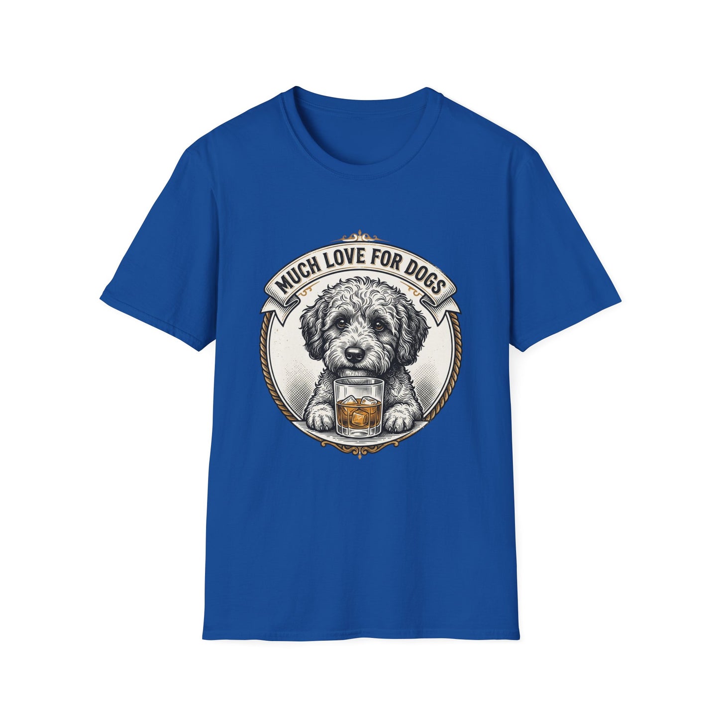 Much Love for Dogs T-Shirt — Vintage Dog Illustration Tee
