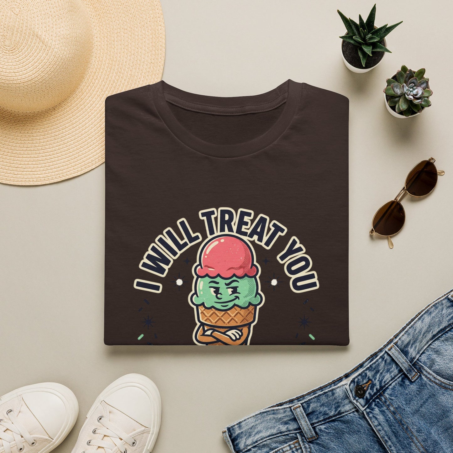 I Will Treat You Like An Ice Cream Cone T-Shirt — Cute Ice Cream Graphic Tee