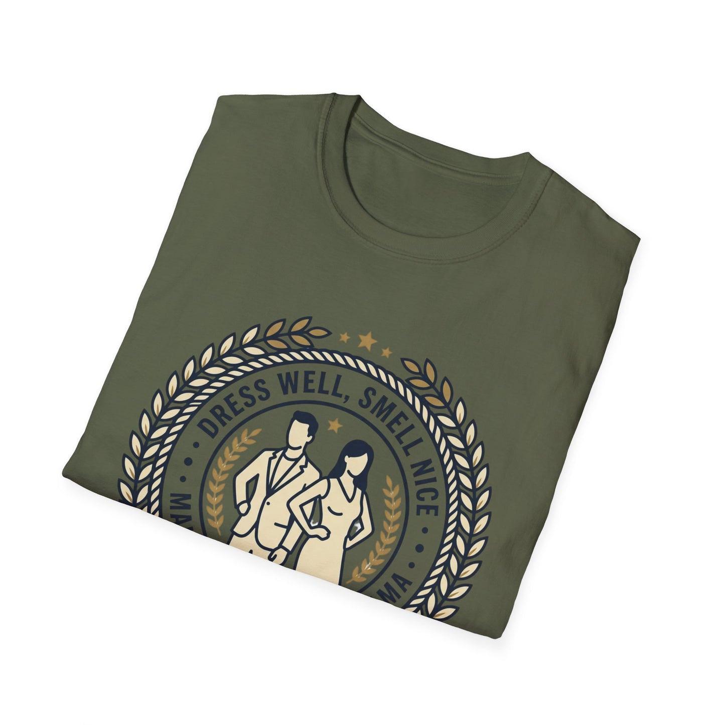 "Dress Well, Smell Nice" Vintage Couple Graphic Tee