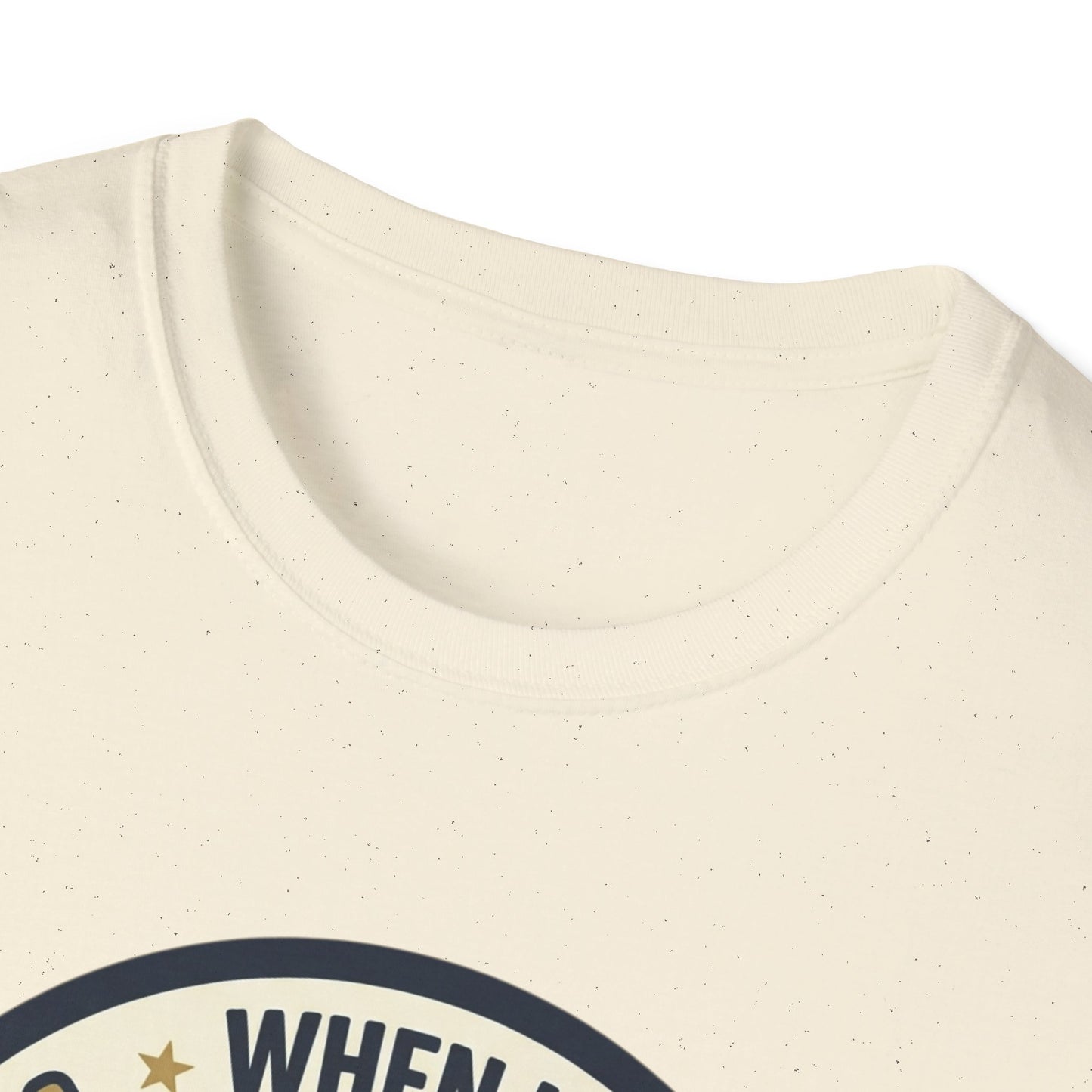 Golf Humor T-Shirt — "When I Hit Hard It May Go In The Wrong Hole" Vintage Golf Joke Tee