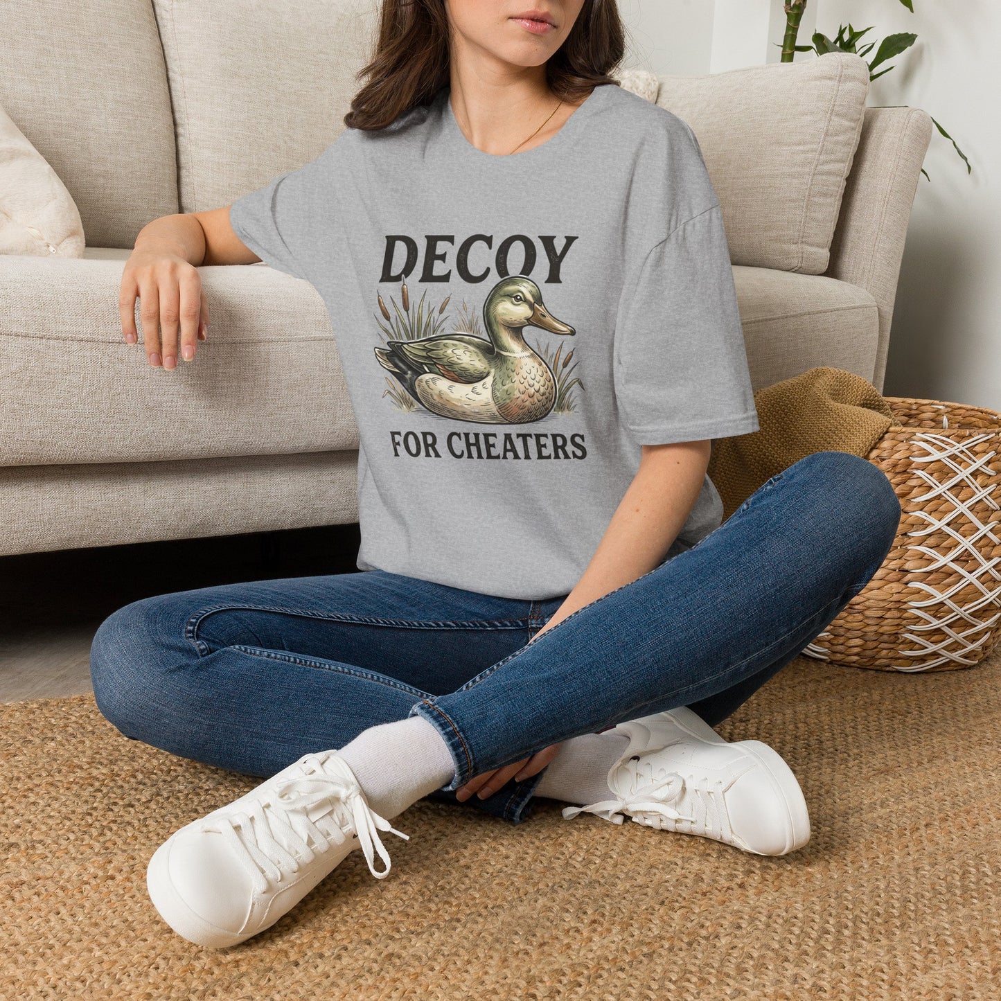 Decoy Duck T-Shirt — "Decoy for Cheaters" Vintage Waterfowl Tee