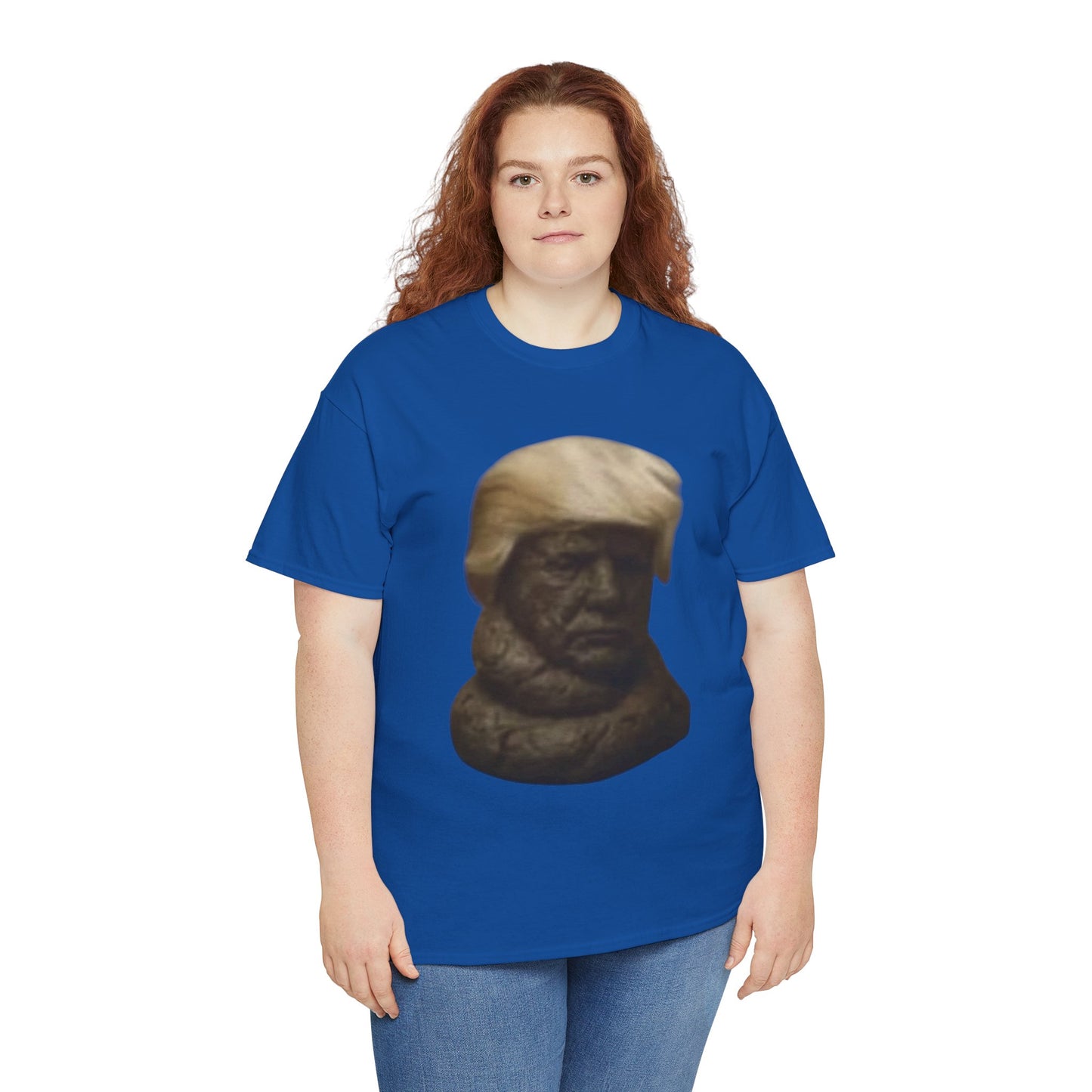 Graphic Tee — Bronze Bust Illustration T‑Shirt