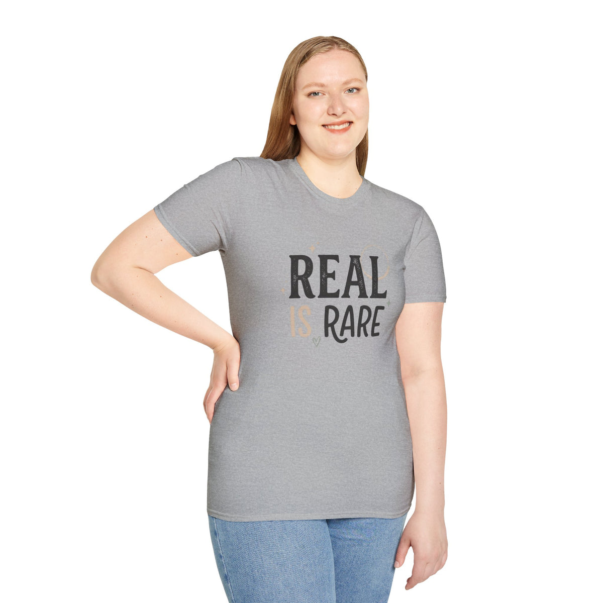 Real Is Rare Graphic Tee — Inspirational Casual Shirt