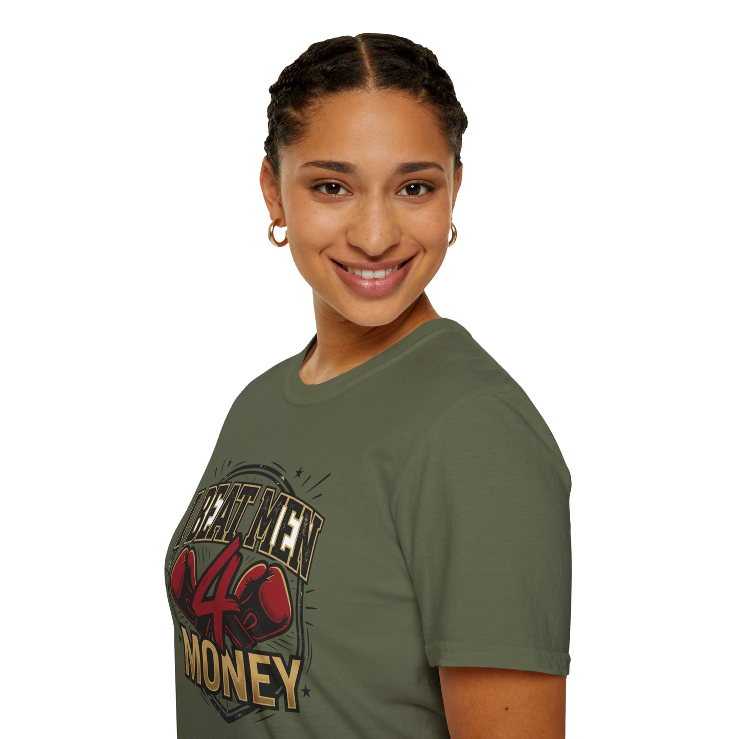 I Beat Men 4 Money Boxing T-Shirt Printify