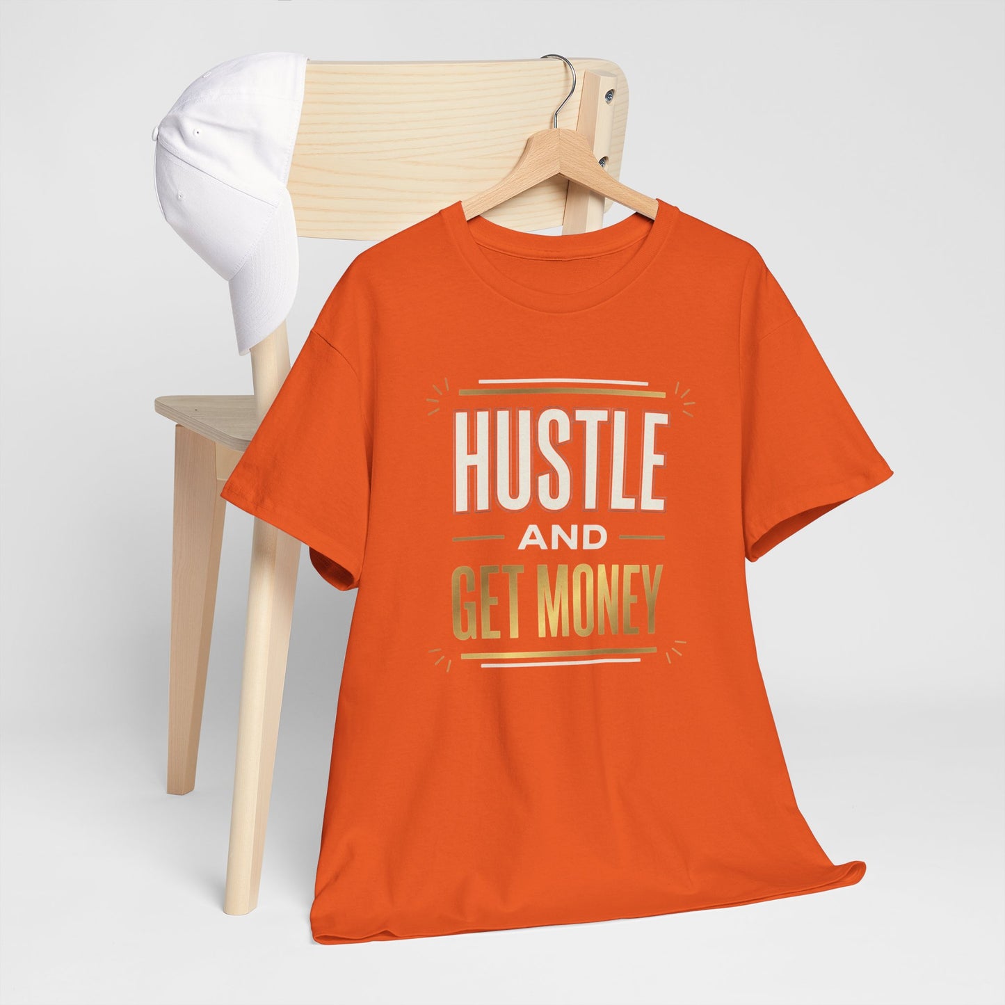 Hustle and Get Money Tee - Motivational Streetwear Graphic T-Shirt