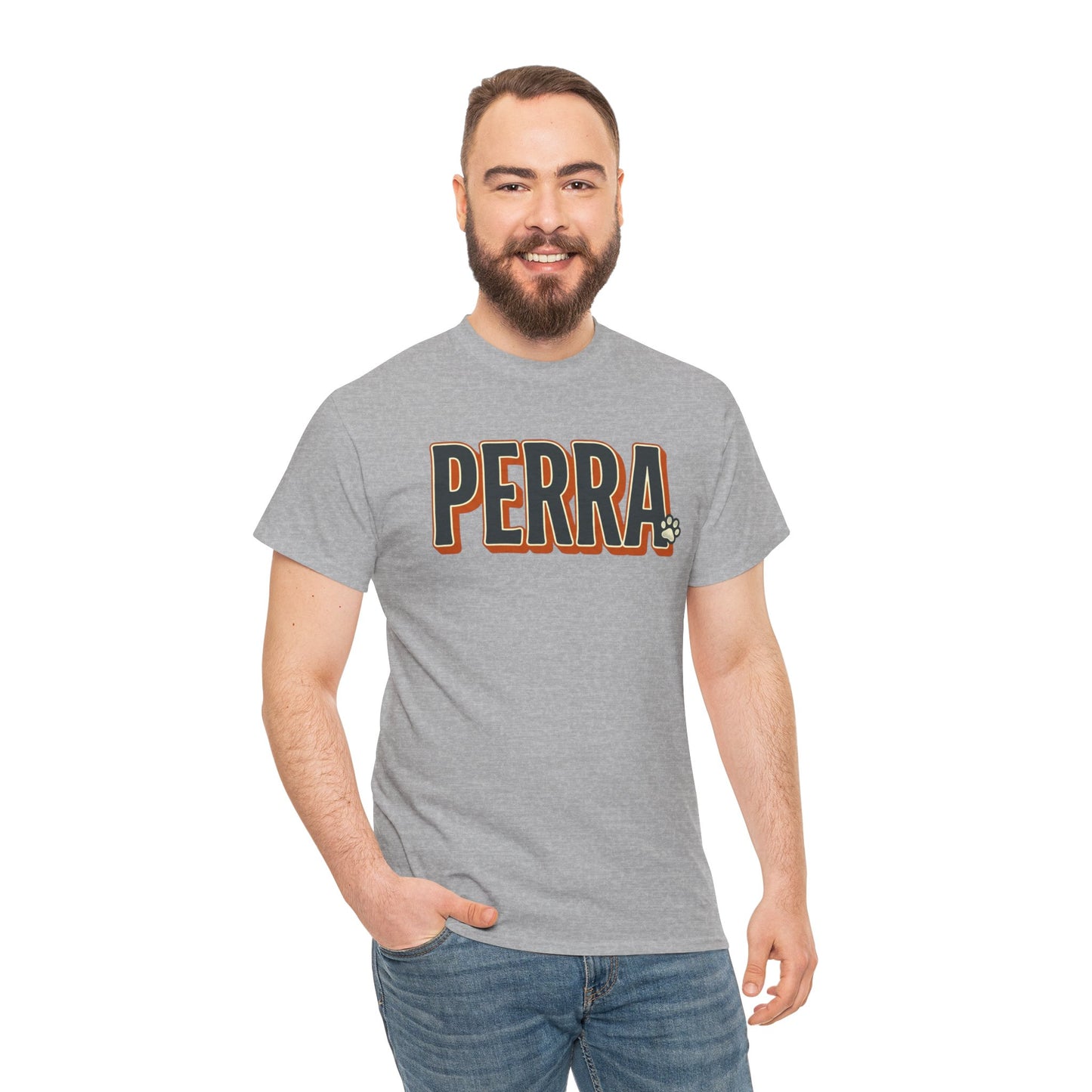 Perra Graphic Tee – Bold Retro Lettering T-Shirt