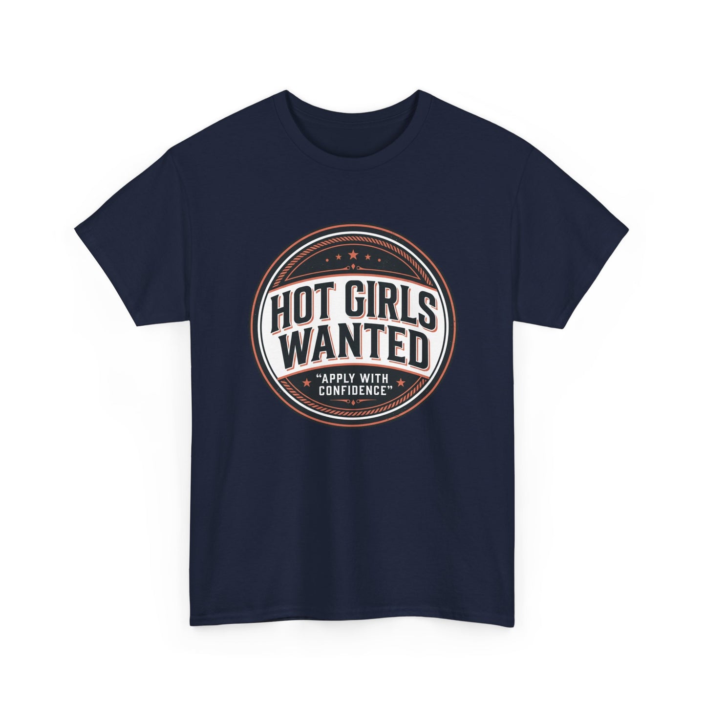 T-Shirt — "Hot Girls Wanted" Retro Badge Tee