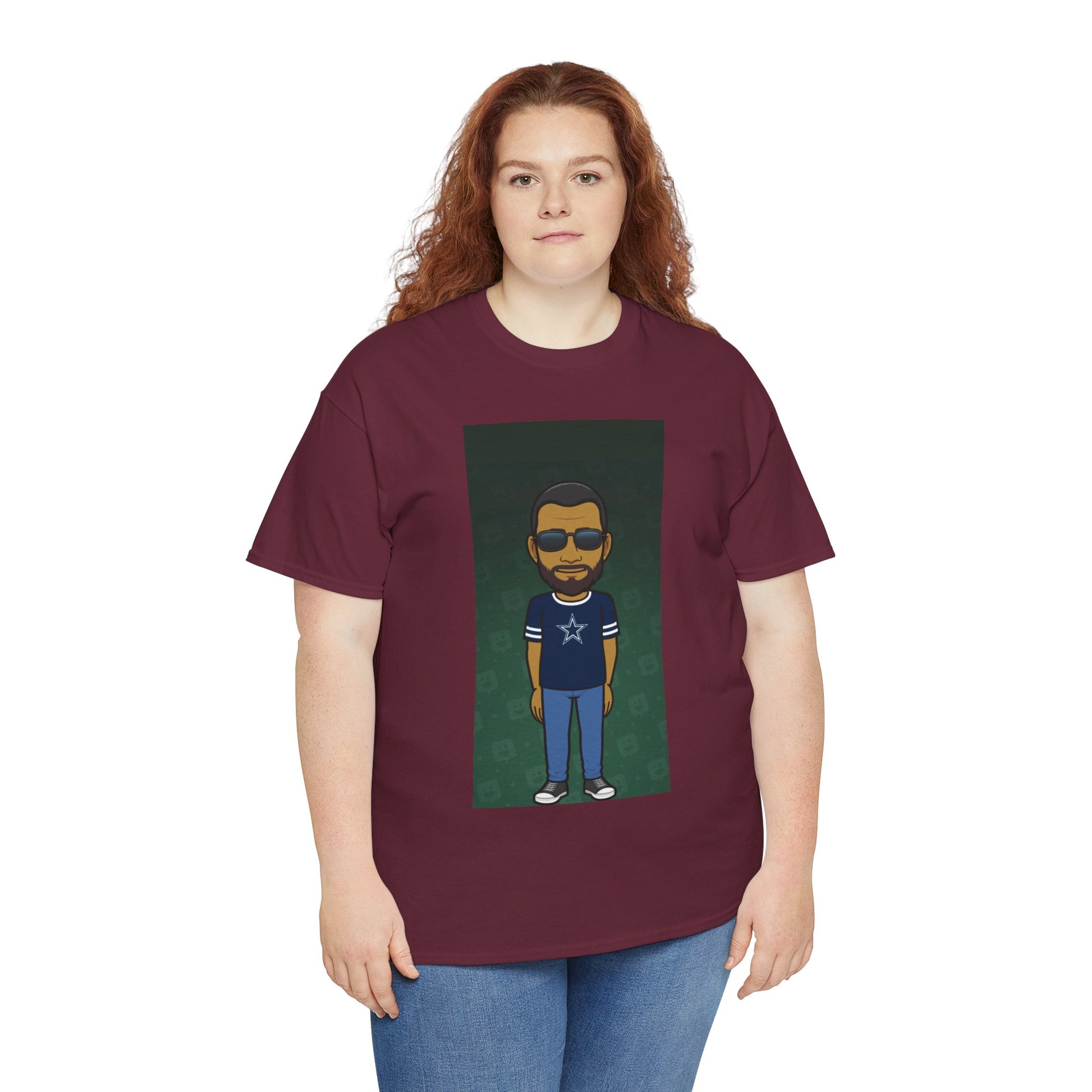 Cartoon Guy Graphic Tee — Personalized Avatar Shirt Printify