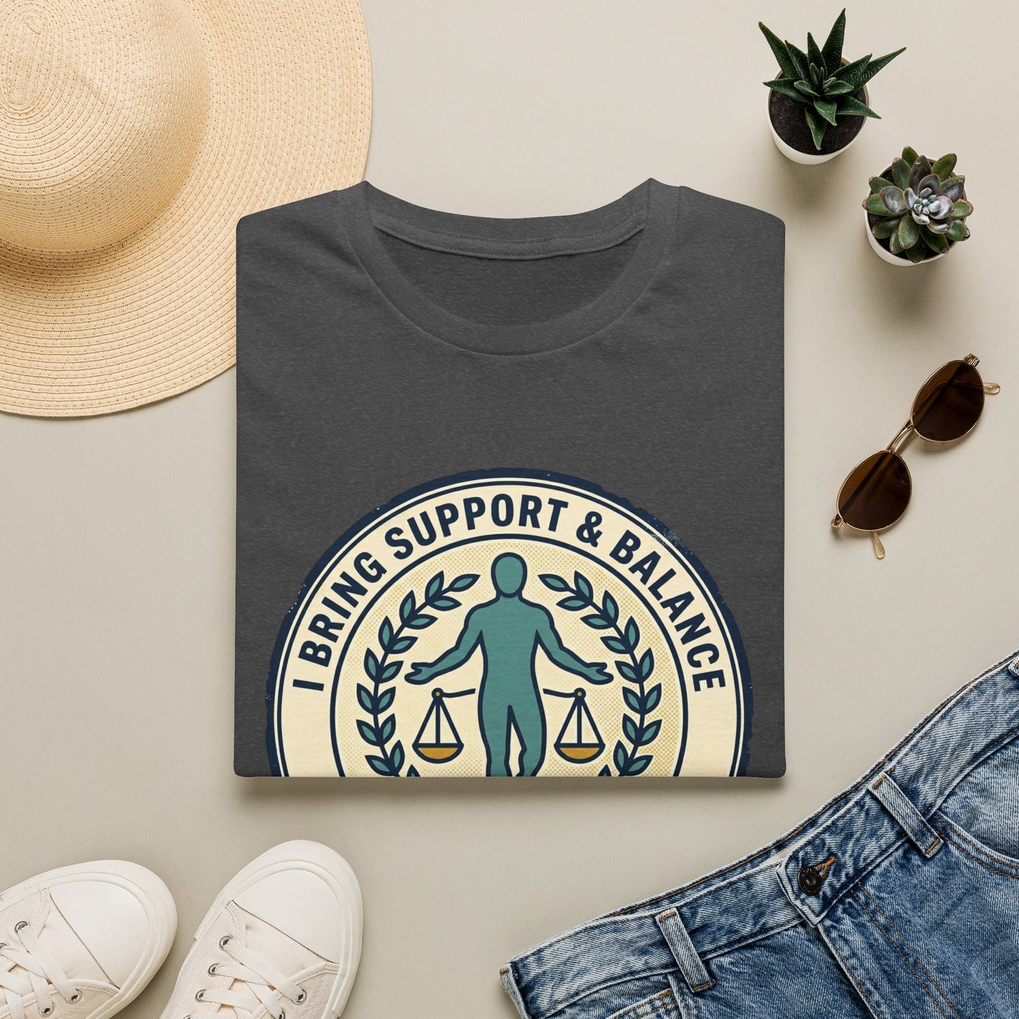 I Bring Support & Balance Graphic Tee-Balance & Support T-Shirt