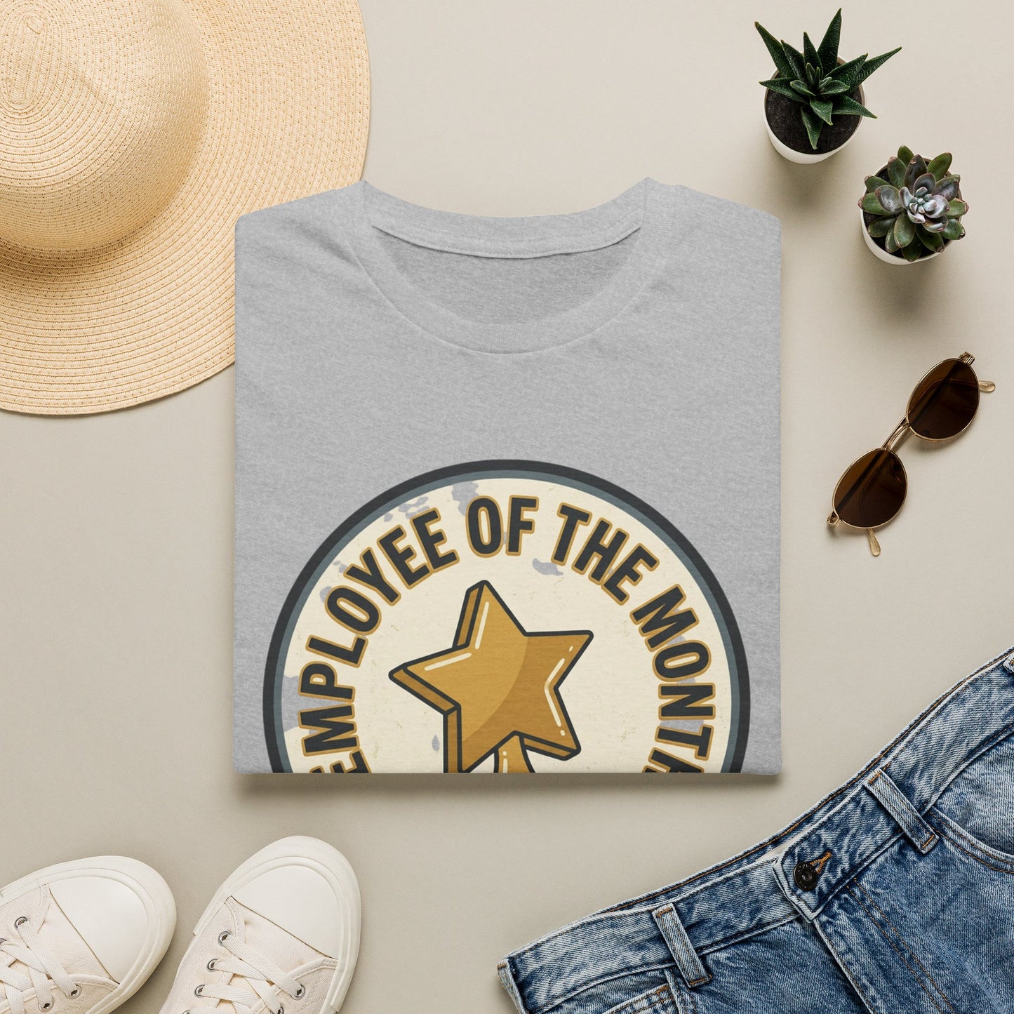 Employee of the Month T-Shirt — Participation Award Star Tee