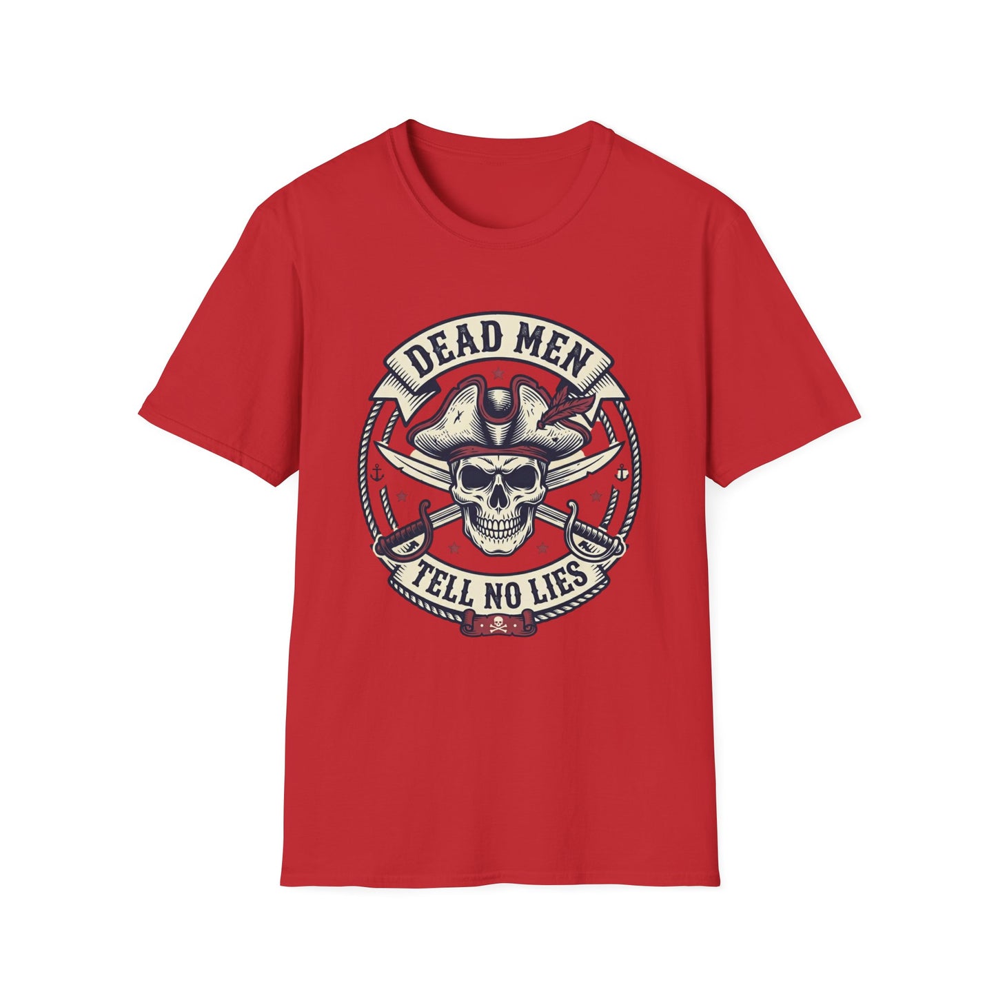 Pirate Skull Tee — "Dead Men Tell No Lies" Graphic T-Shirt