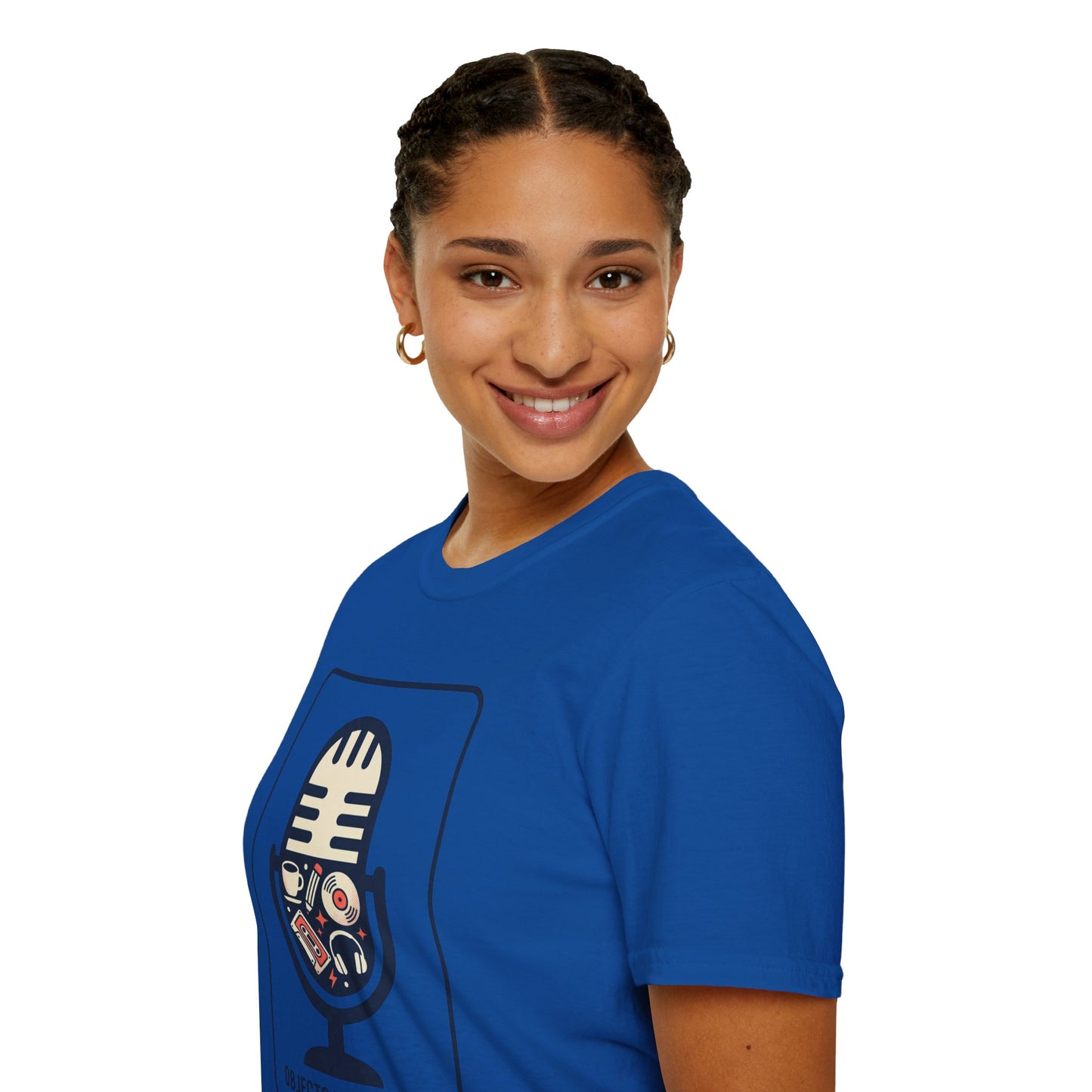 Microphone Graphic T-Shirt — “Objects Into Voice” Podcast Tee