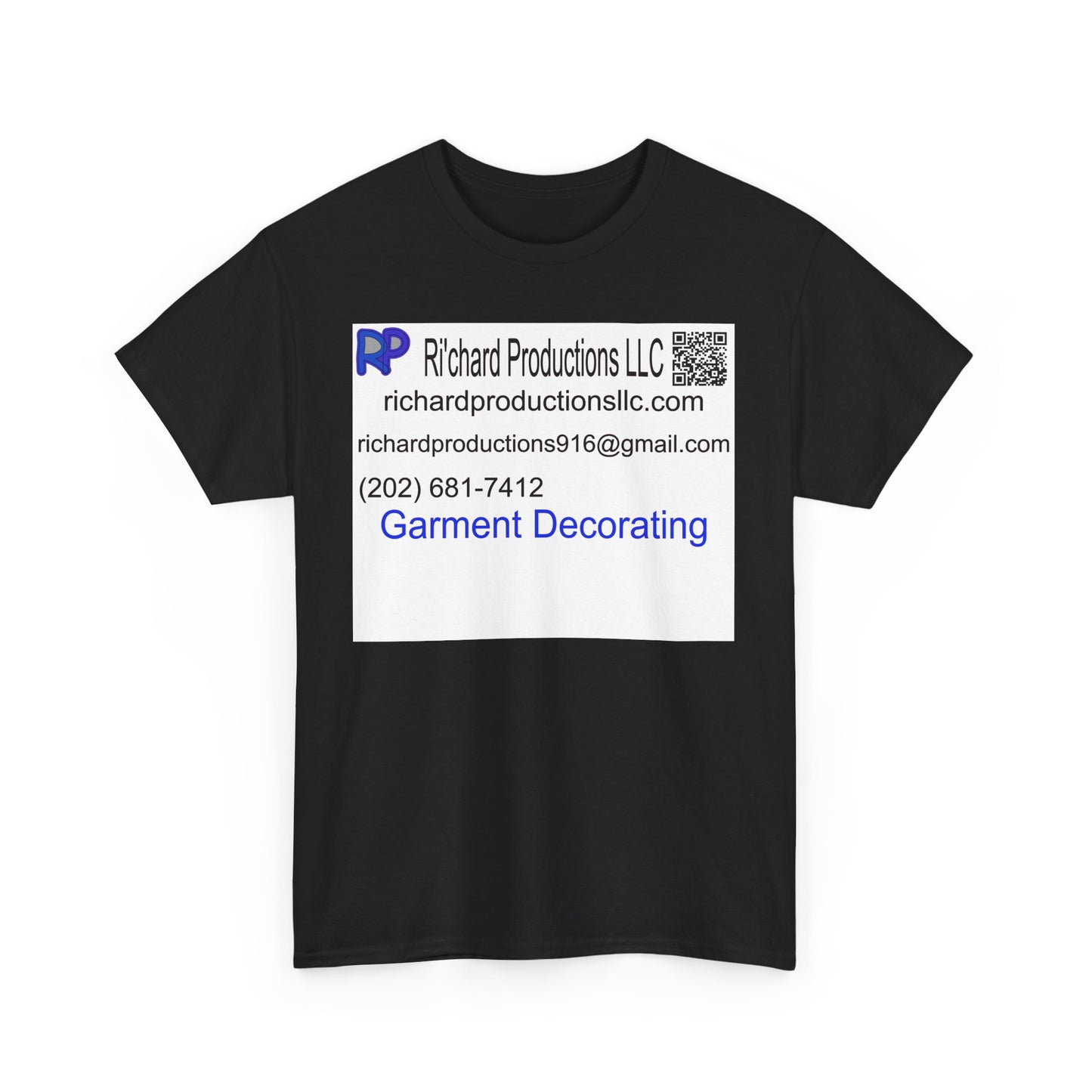Custom Unisex Heavy Cotton Tee - Richard Productions LLC - Perfect for Events and Promotions