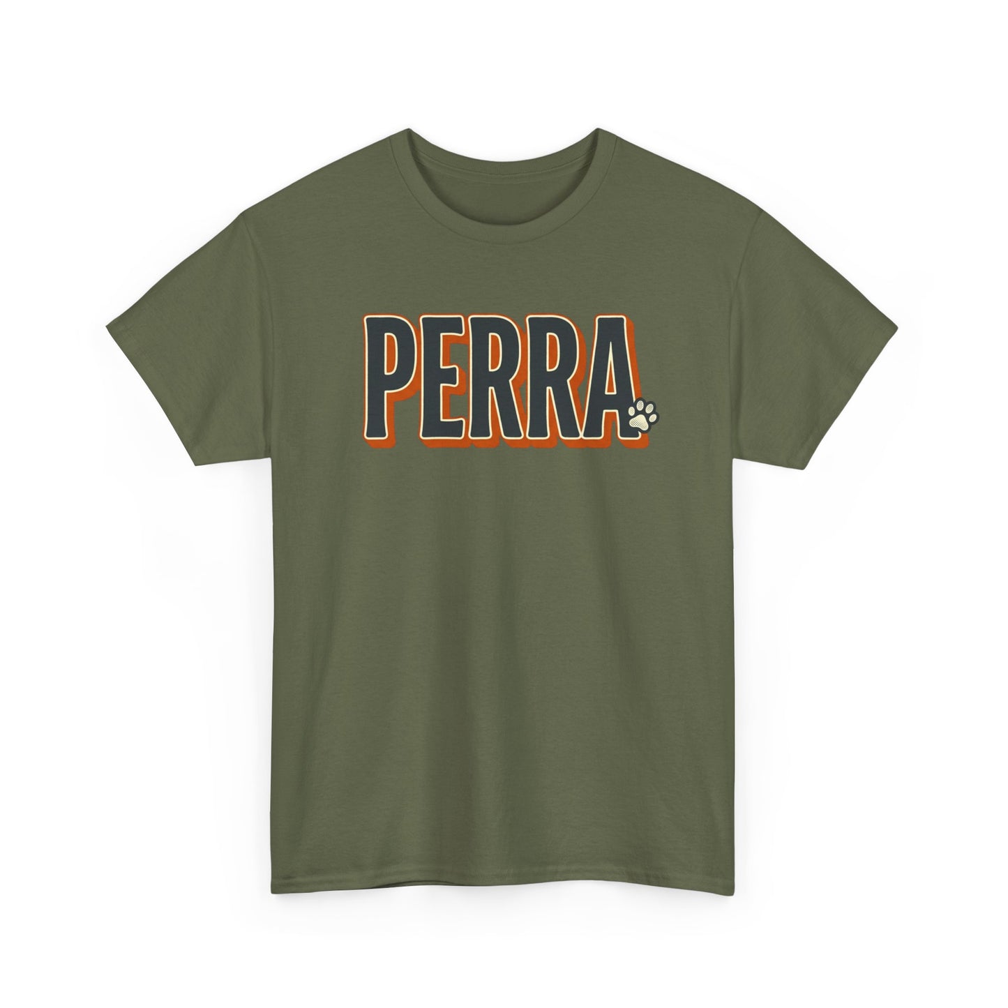 Perra Graphic Tee – Bold Retro Lettering T-Shirt