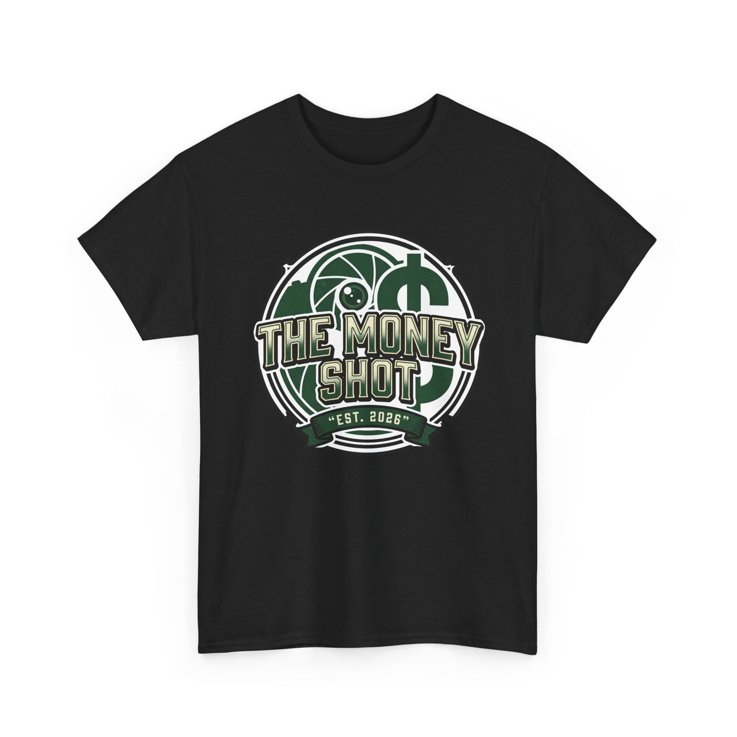 The Money Shot Graphic Tee — Retro Dollar Logo T-Shirt