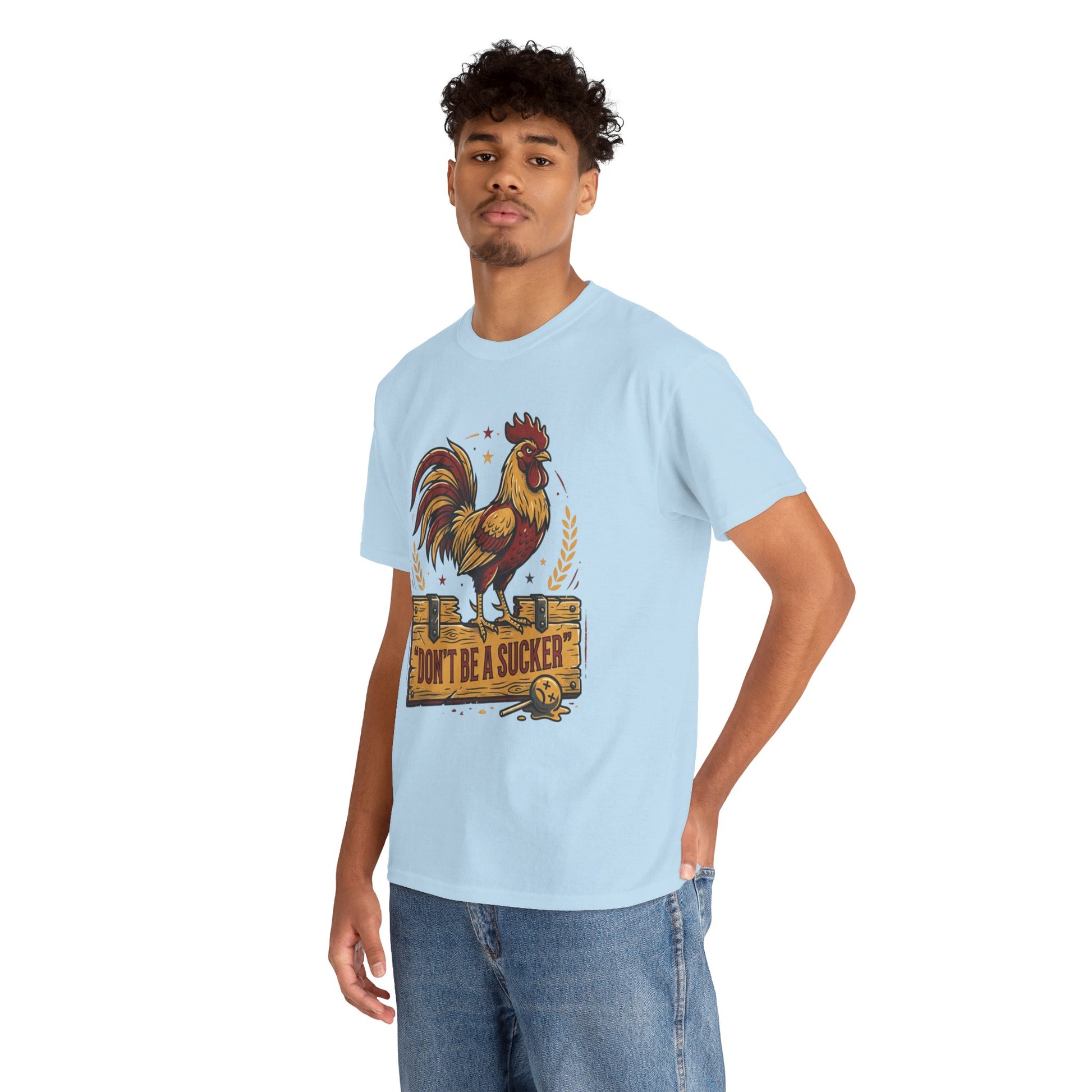 Rooster 'Don't Be a Sucker' Graphic Tee Printify