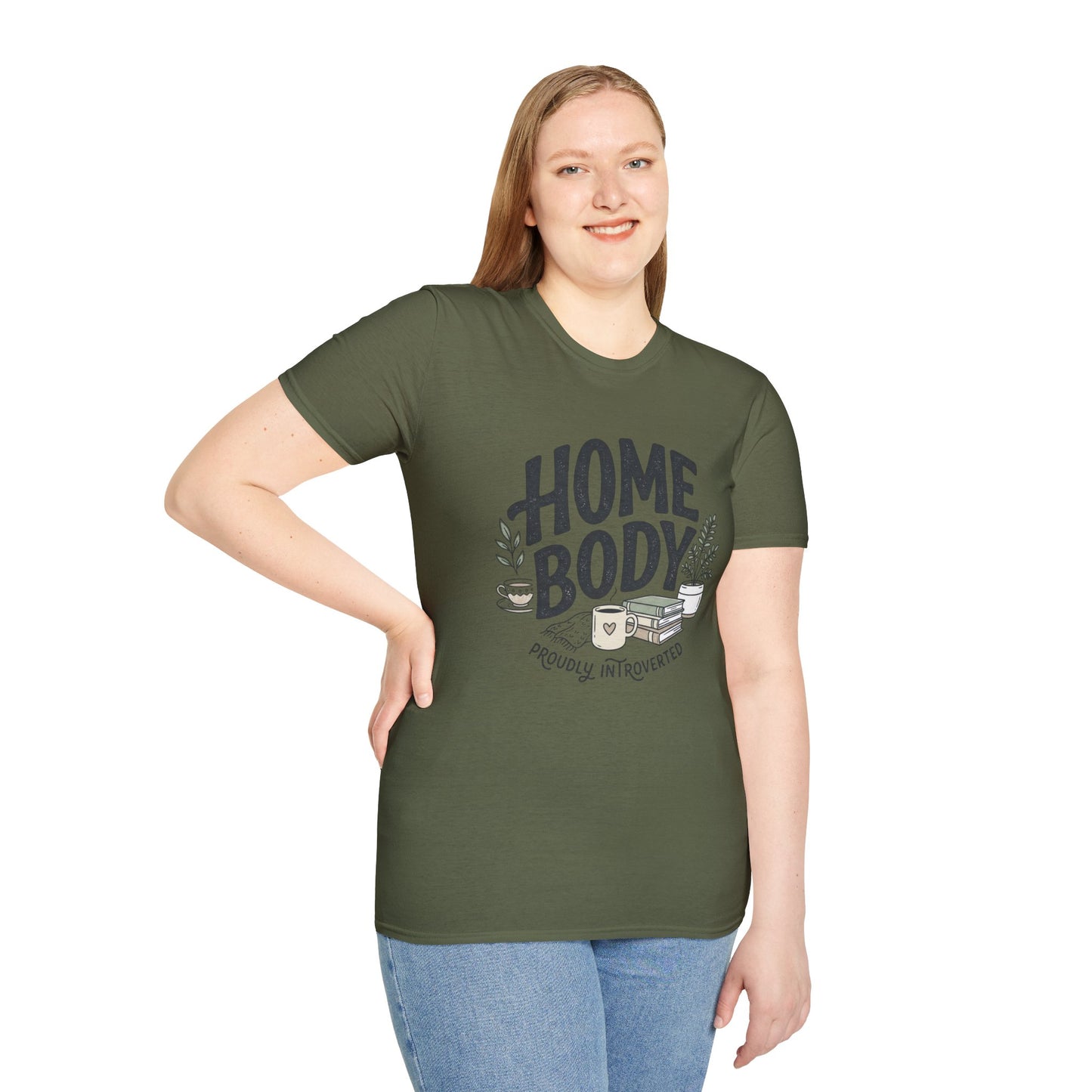 Homebody T-Shirt — 'Homebody Proudly Introverted' Cozy Graphic Tee