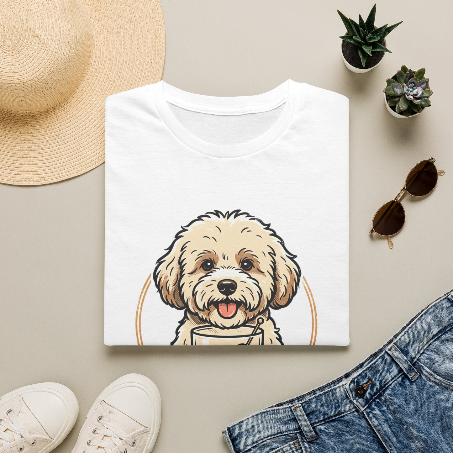 Dog Moms Club T-Shirt — Cute Doodle Dog Graphic Tee