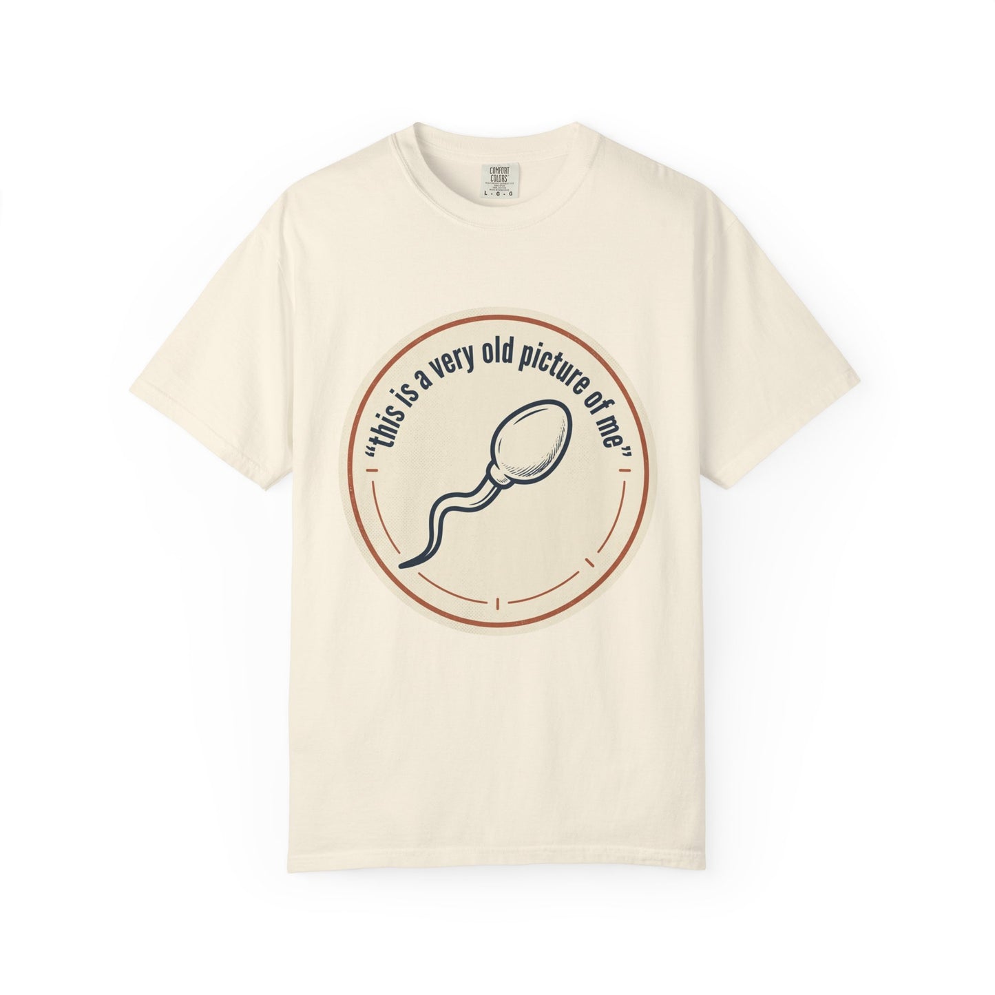 Vintage Sperm Graphic T-Shirt — "this is a very old picture of me"