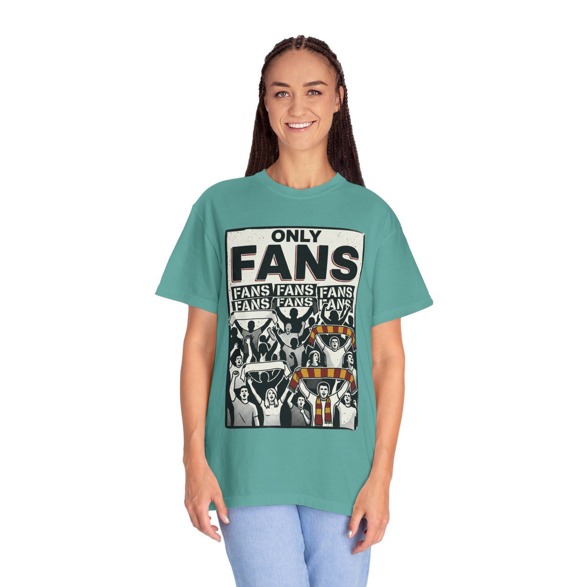 Only Fans Crowd Graphic T-Shirt — Vintage Sports Fan Tee
