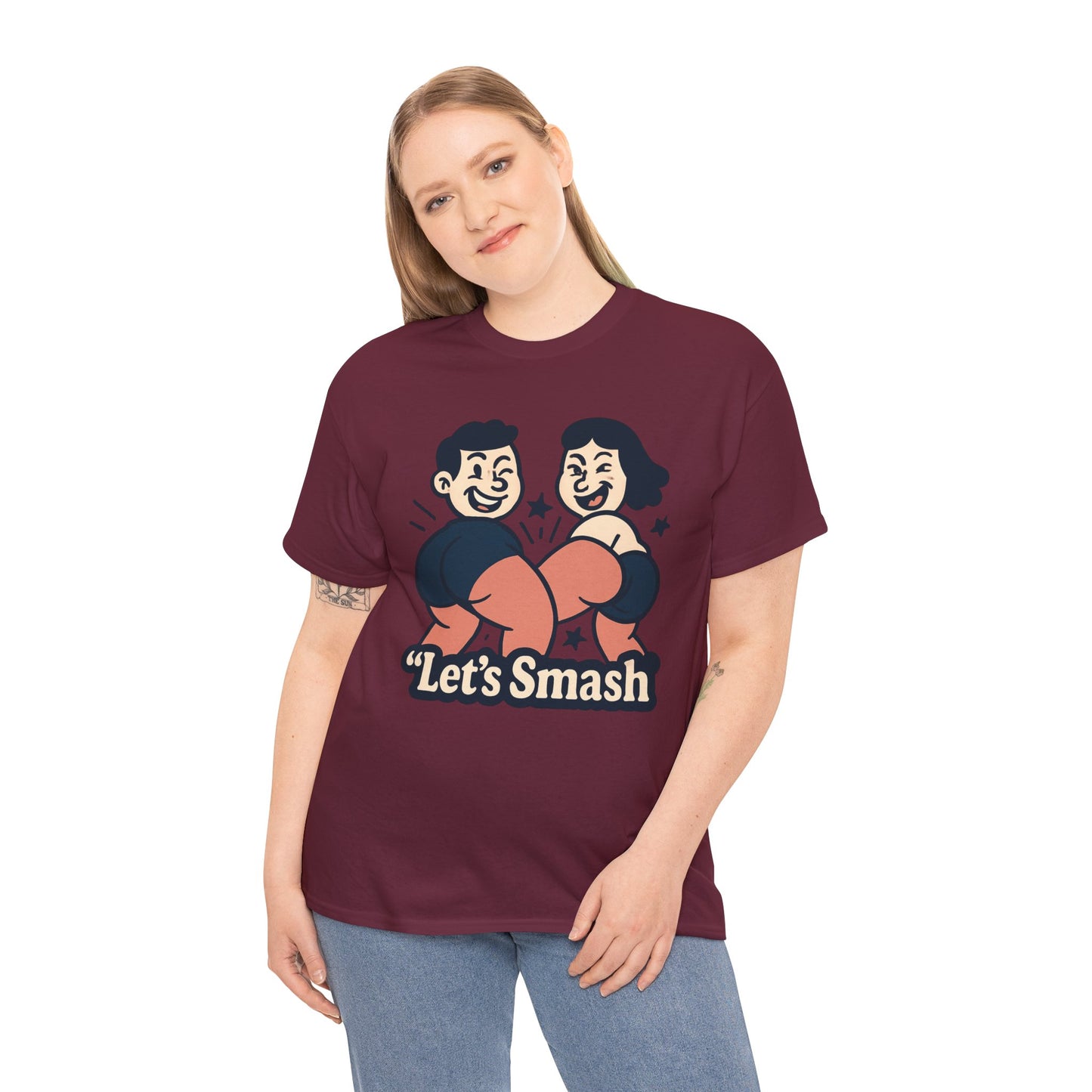 Let's Smash Tee — Retro Couples Valentine's T-Shirt
