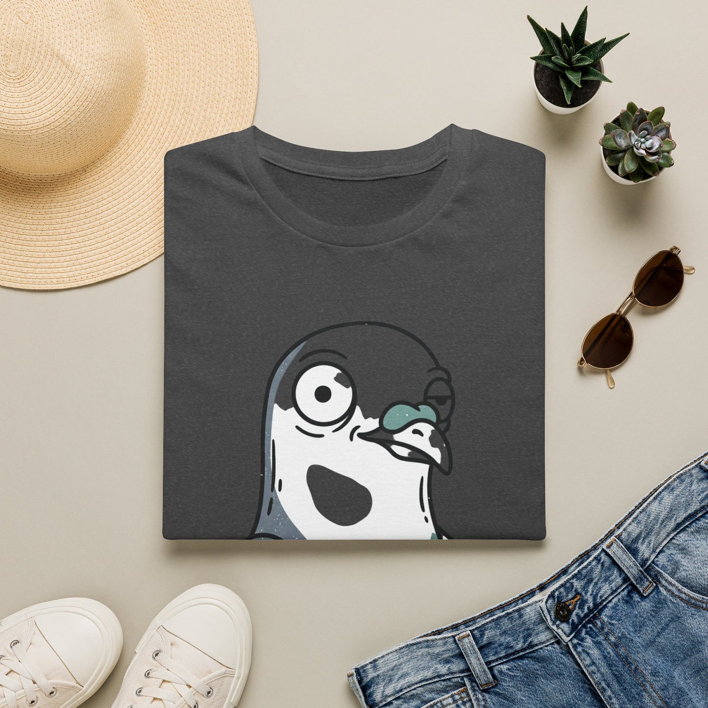 Pigeon Meme T‑Shirt — “Blink If You Want Some Of This” Funny Graphic Tee