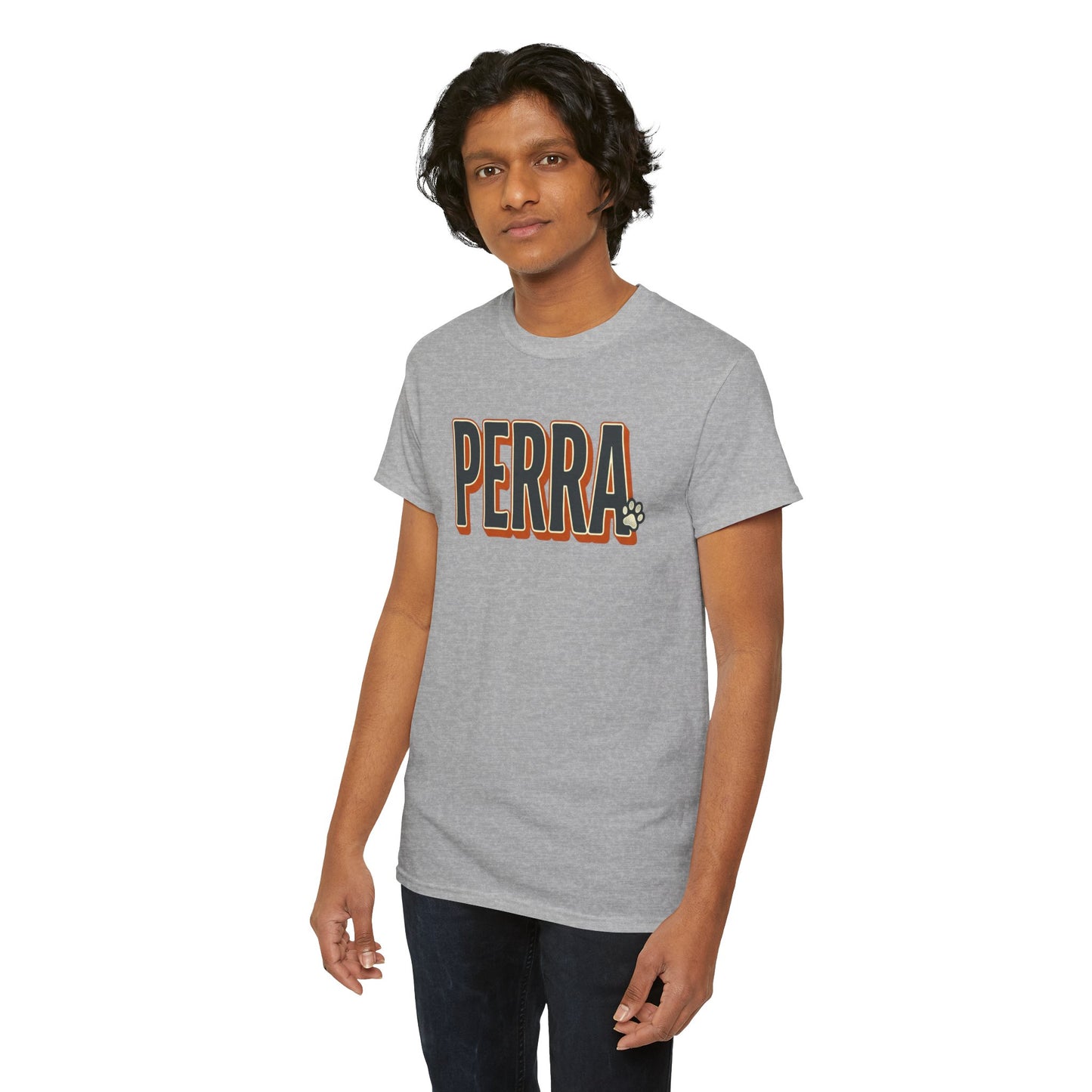 Perra Graphic Tee – Bold Retro Lettering T-Shirt