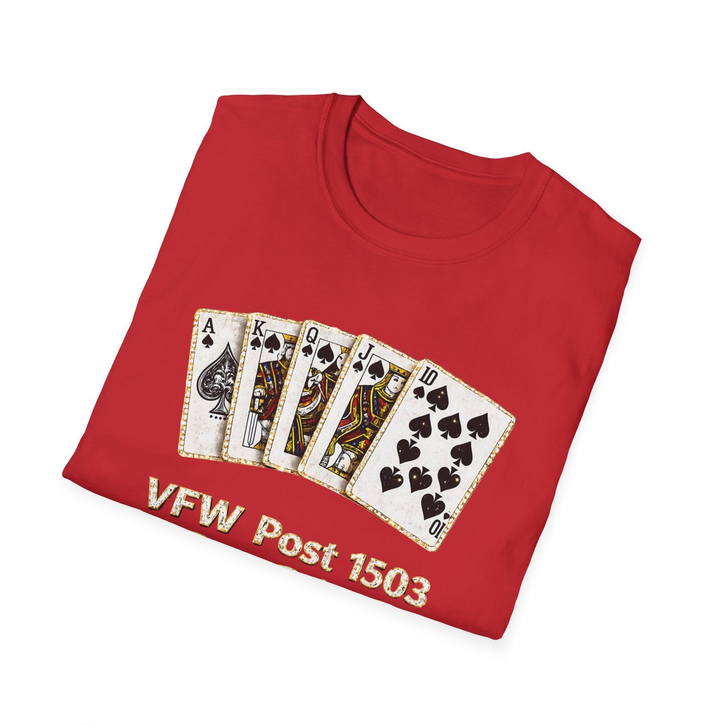 Bid Whist Playing Cards Tee — VFW Post 1503 Card Game T-Shirt