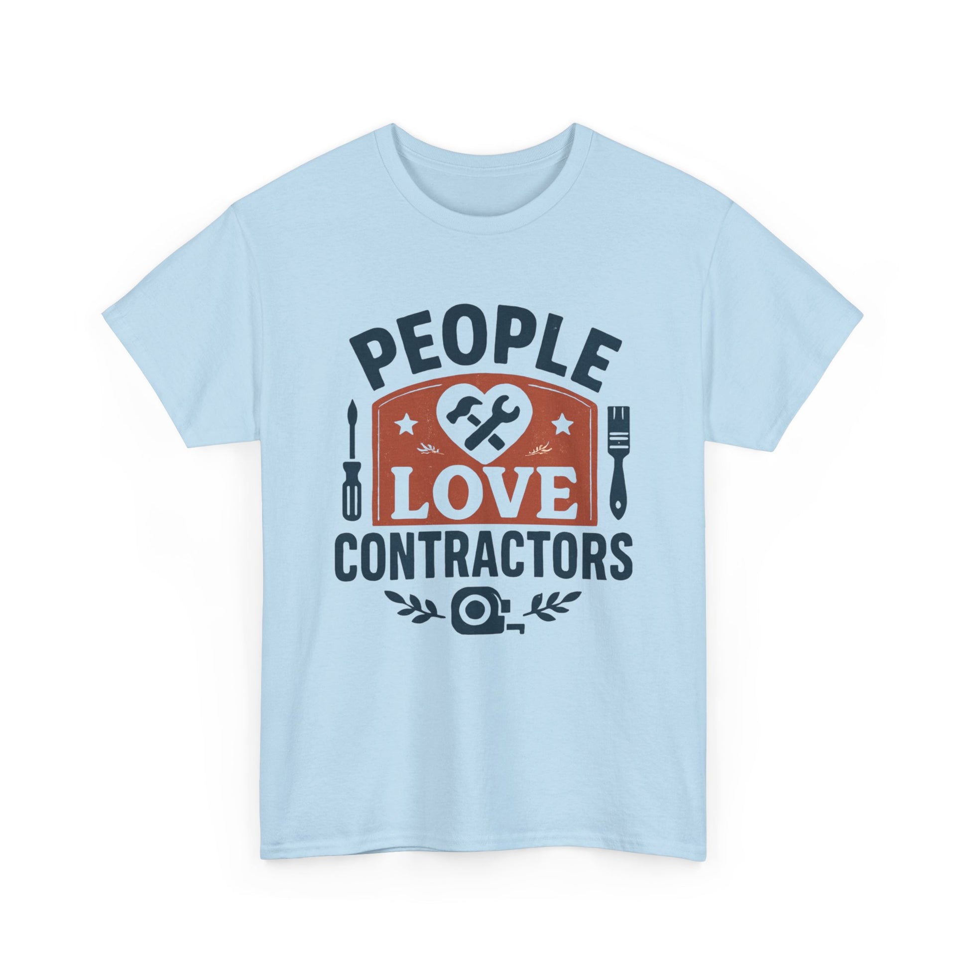 Contractor T-Shirt – "People Love Contractors" Graphic Tee Printify