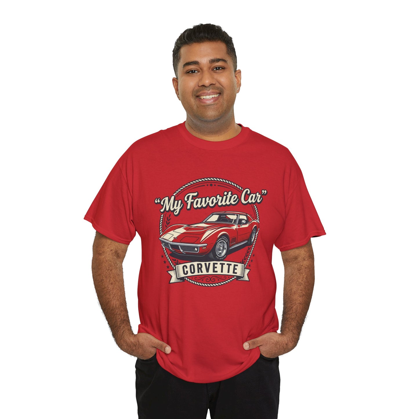 Corvette 'My Favorite Car' Classic Muscle Tee Printify