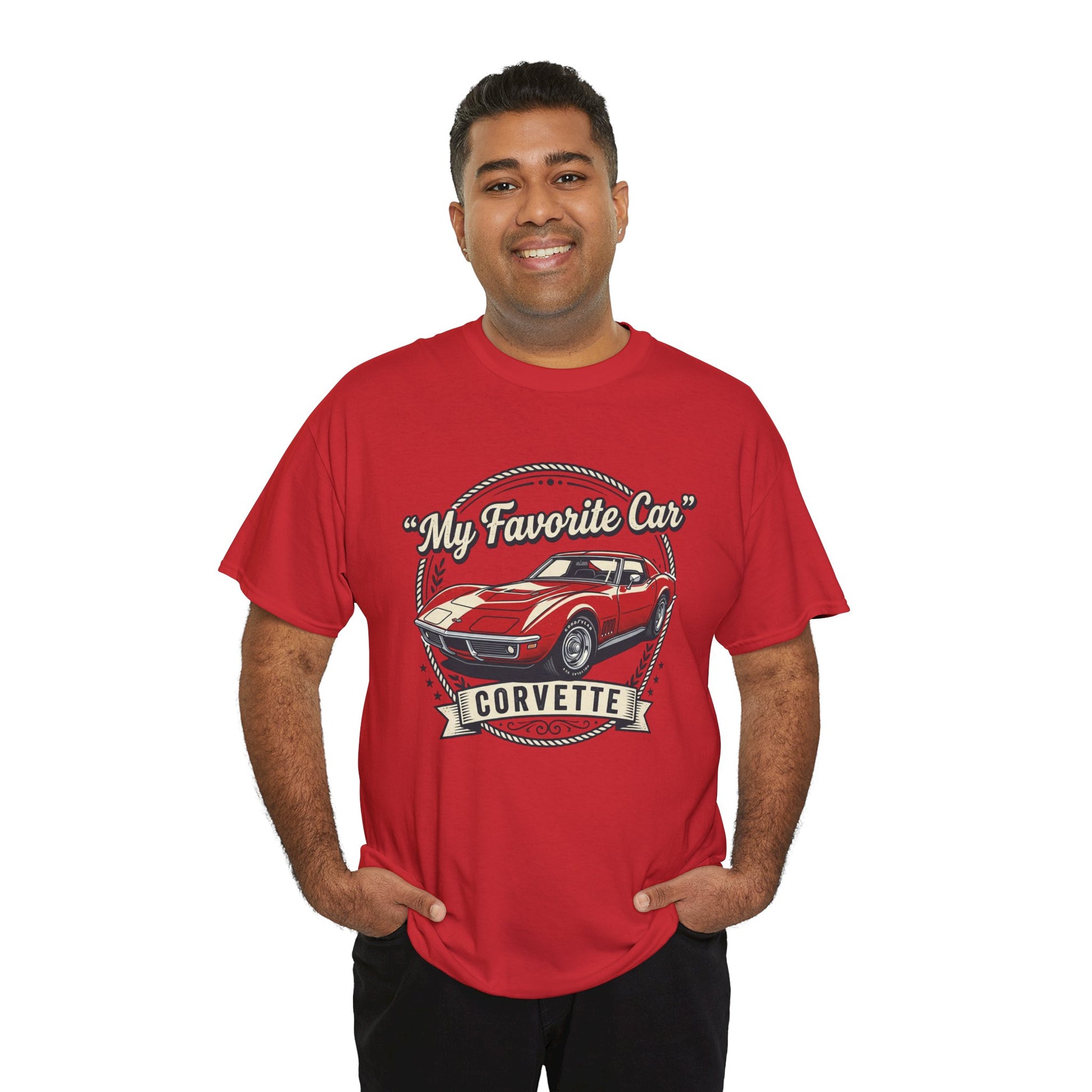 Corvette 'My Favorite Car' Classic Muscle Tee Printify