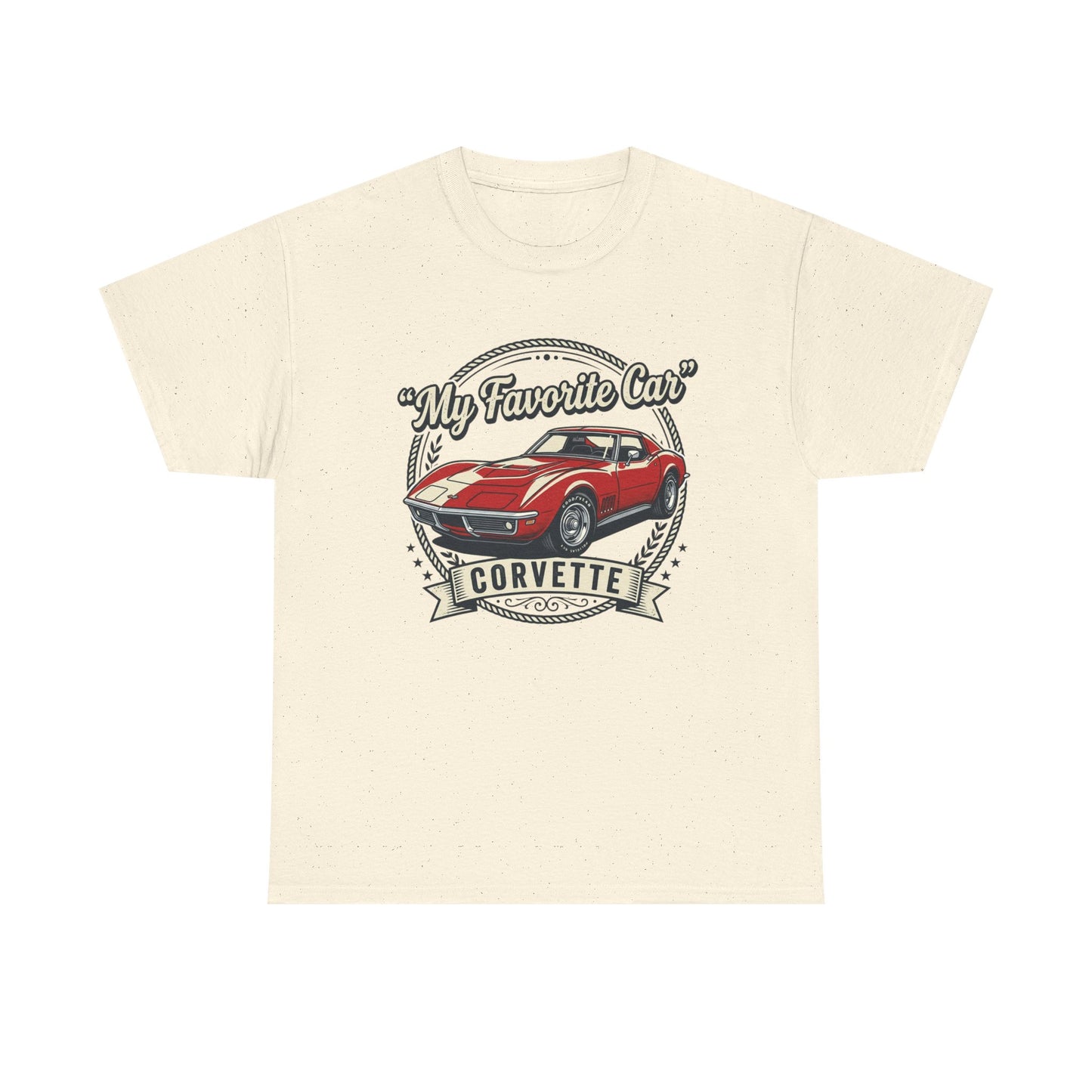Corvette 'My Favorite Car' Classic Muscle Tee Printify