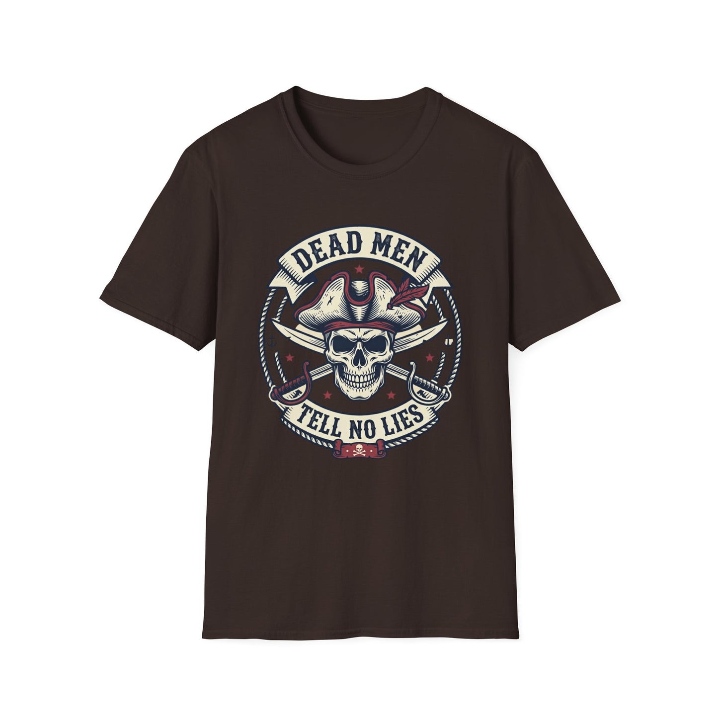 Pirate Skull Tee — "Dead Men Tell No Lies" Graphic T-Shirt