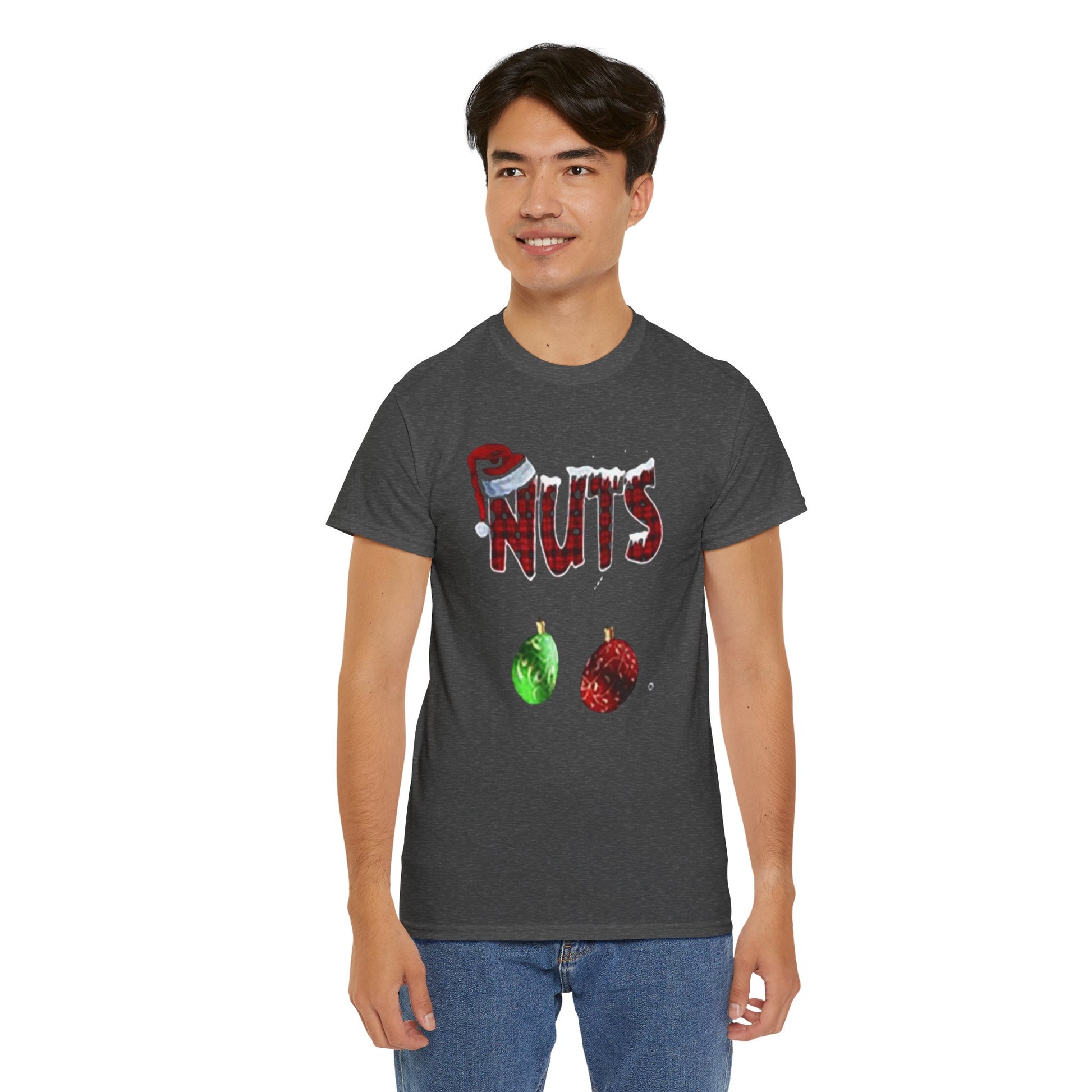 Holiday 'Nuts' Tee — Funny Christmas Ornament Graphic T-Shirt Printify