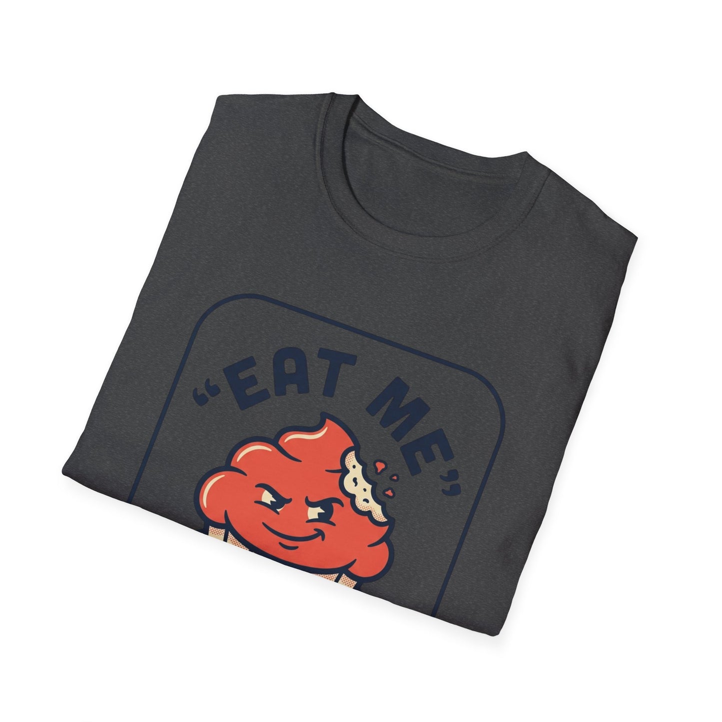 Cupcake Graphic T-Shirt — "Eat Me" Retro Dessert Tee
