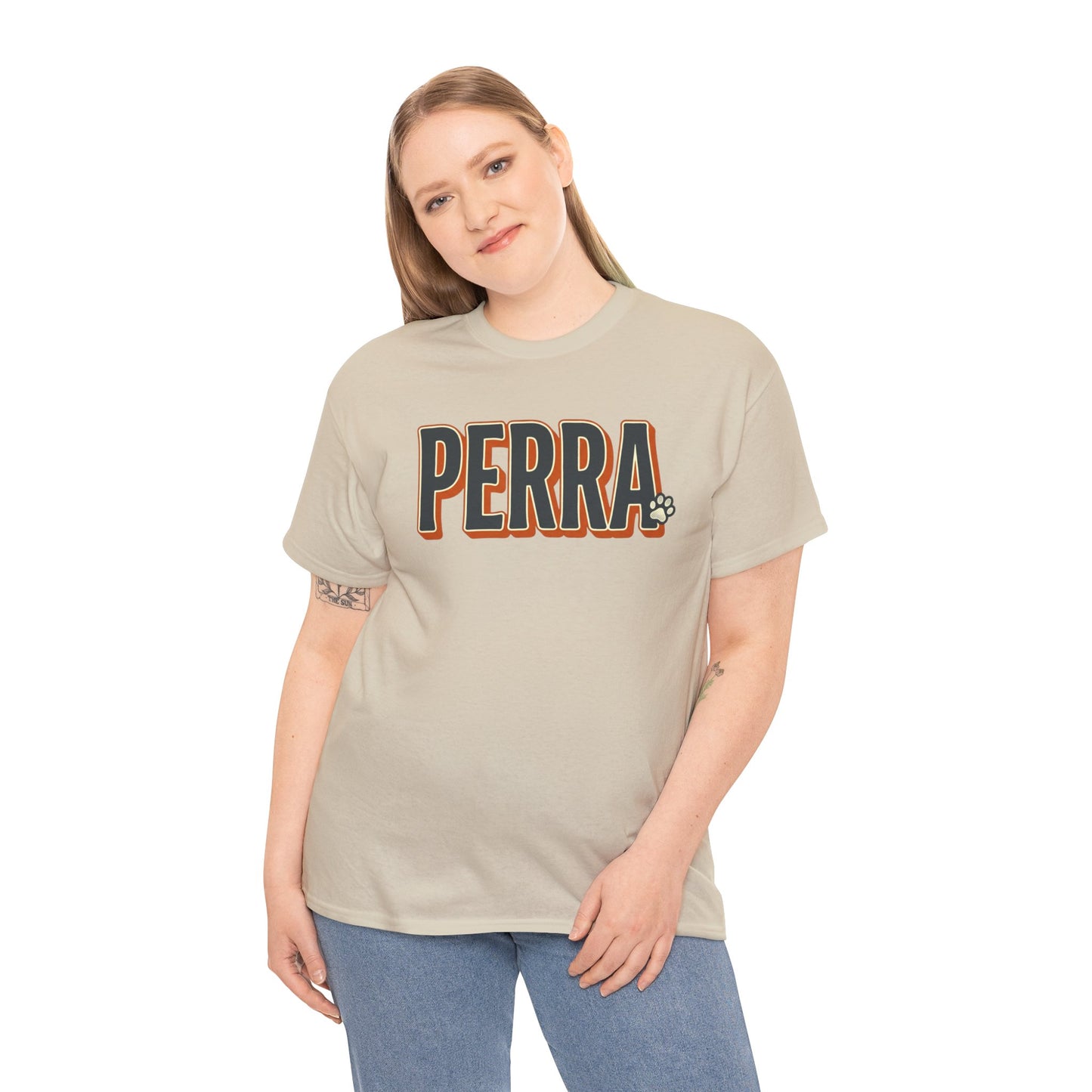 Perra Graphic Tee – Bold Retro Lettering T-Shirt